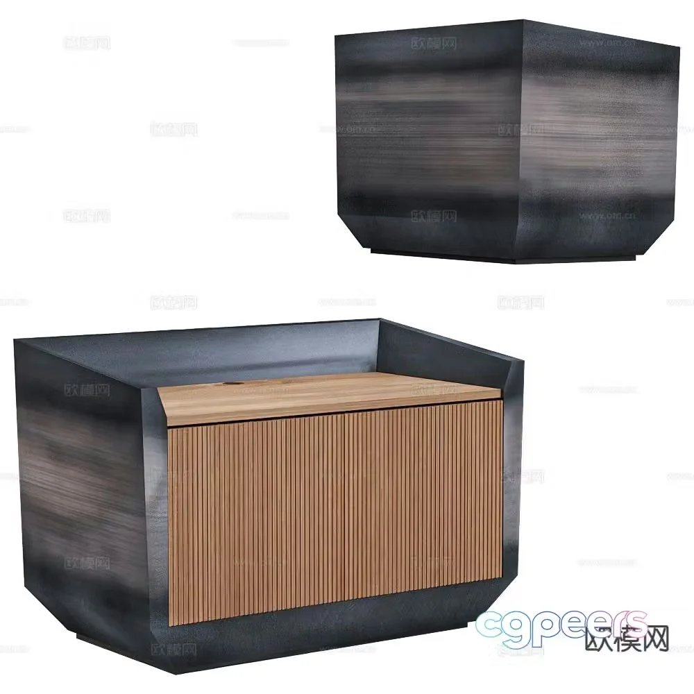 Isomi modern bedside table 3d model