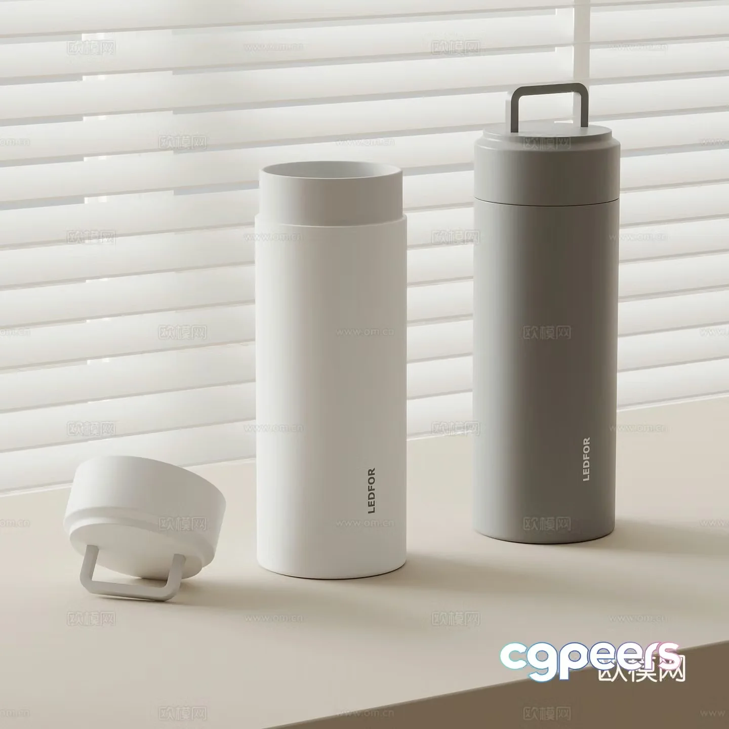 Modern thermos cup water cup 3d model