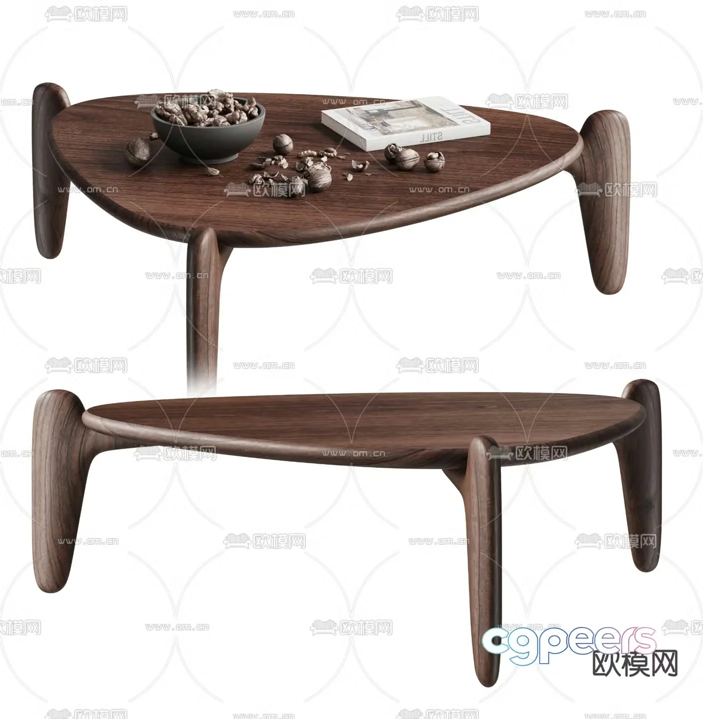Medieval style coffee table 3D model