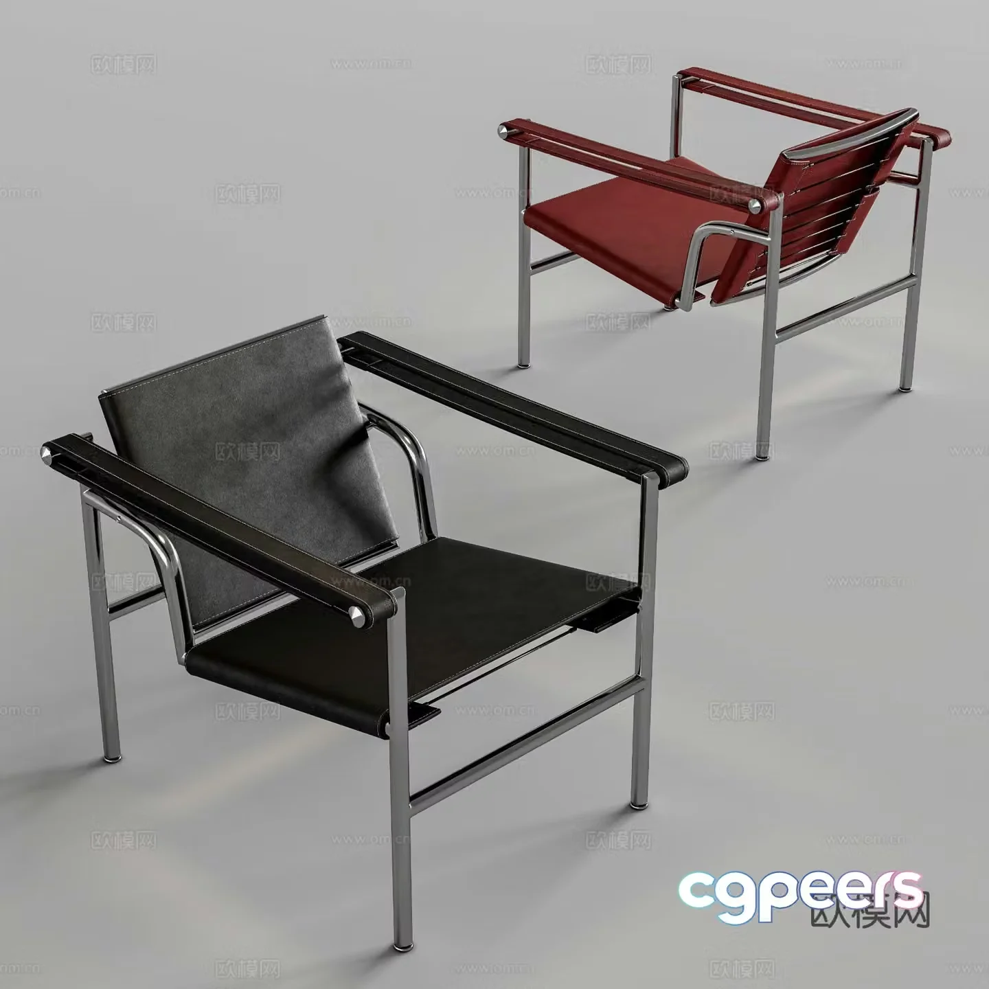 Modern chair leisure chair 3d model