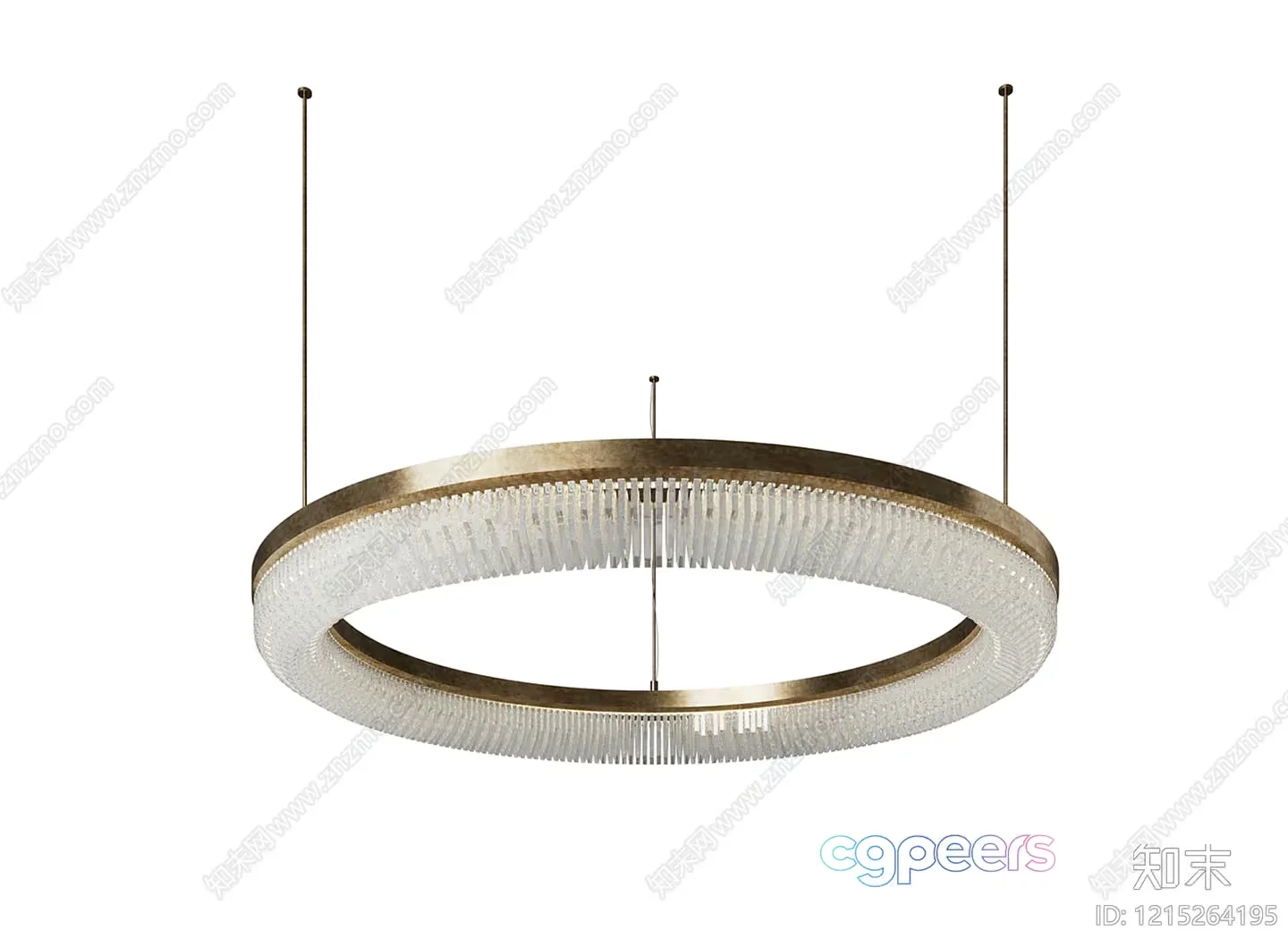 Gold Light Fixture 3D Model – 16093 – VRAY Render