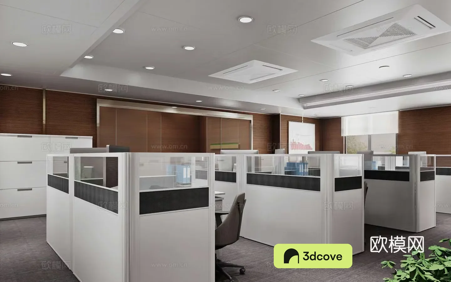 Modern public office area