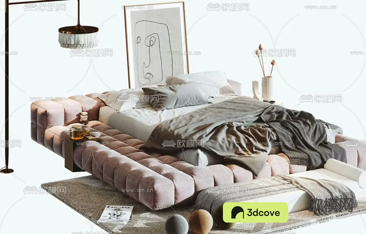 Modern double bed