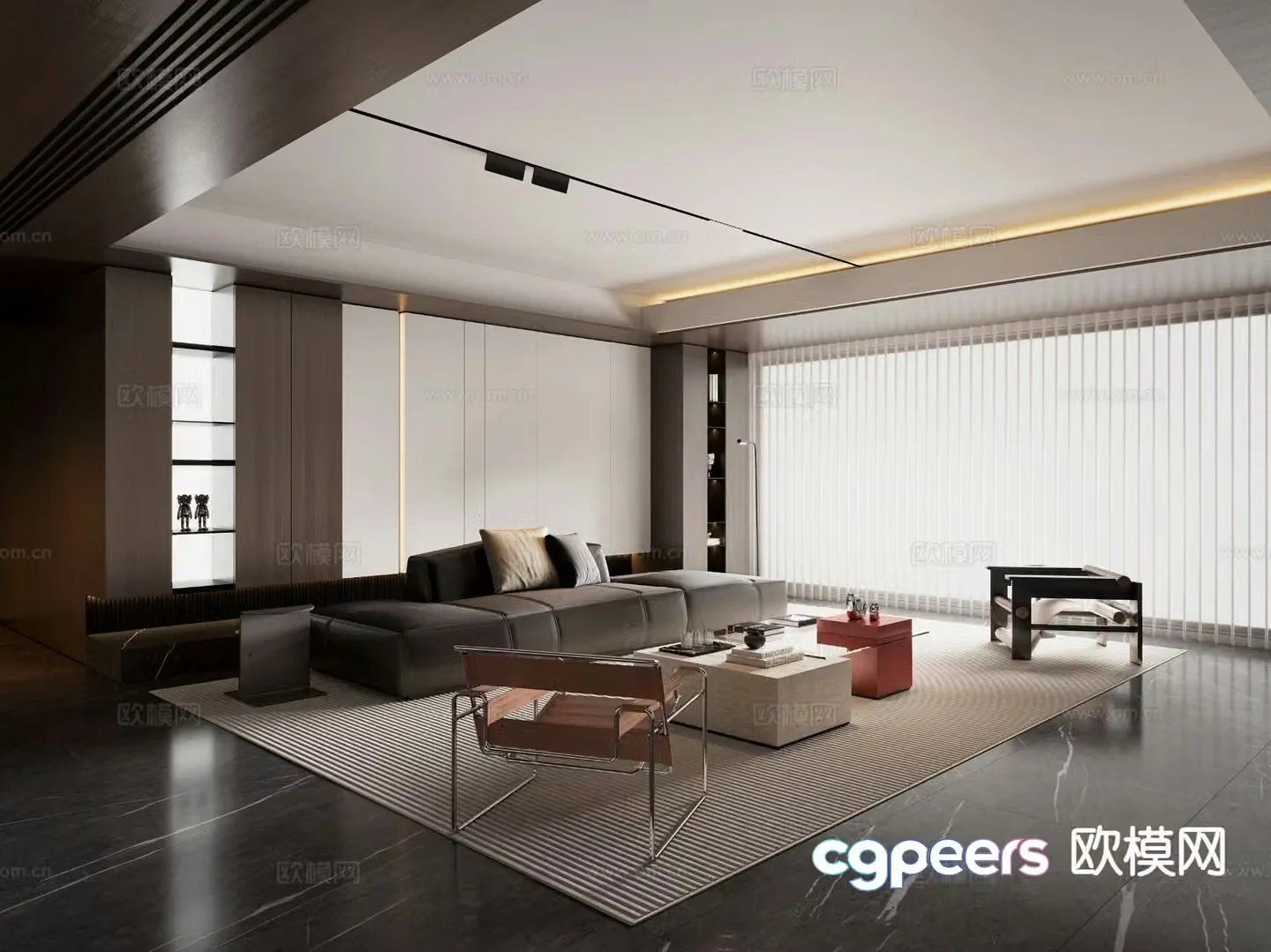 Italian living room 3d model