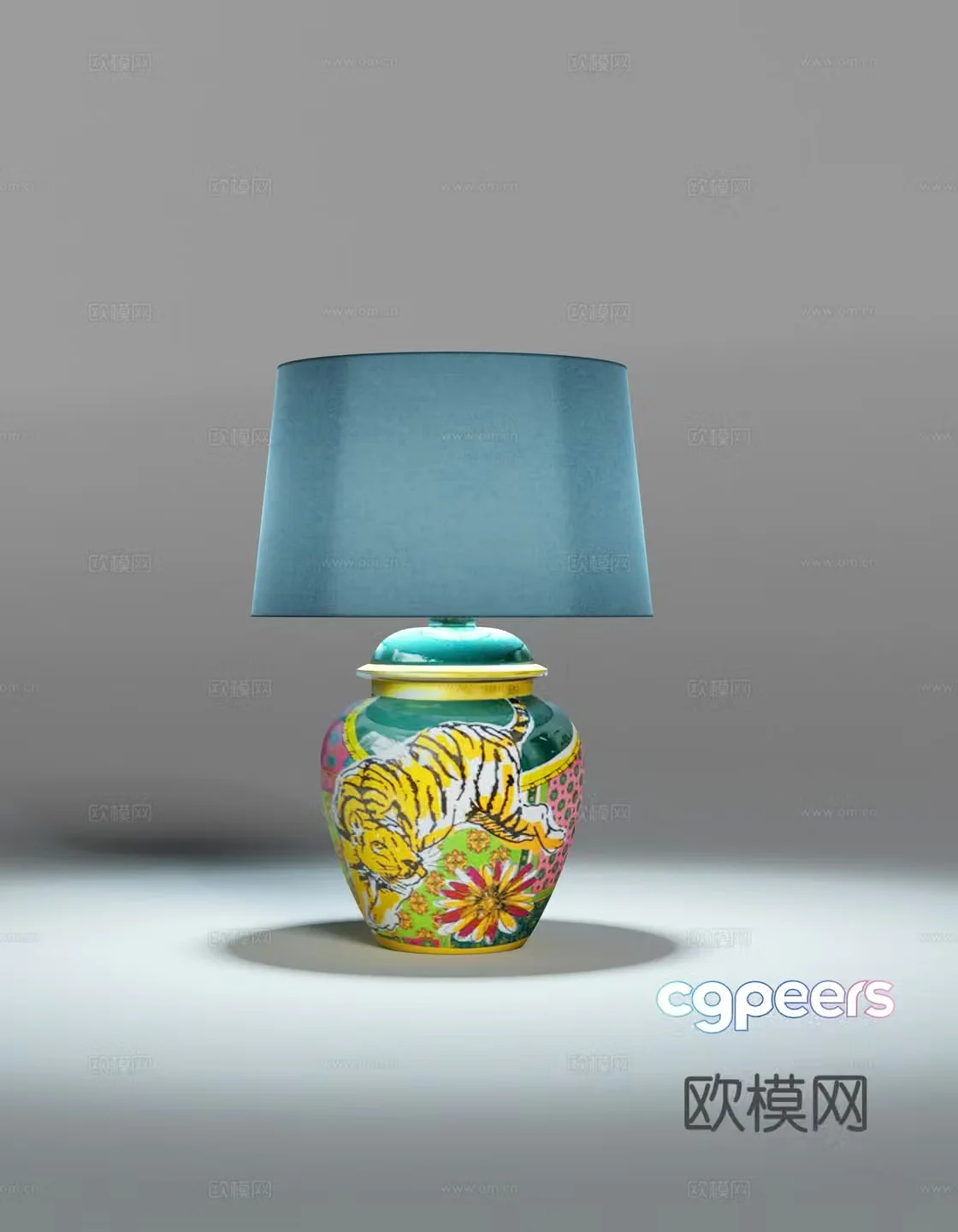 Table lamp American table lamp Chinese table lamp 3D model