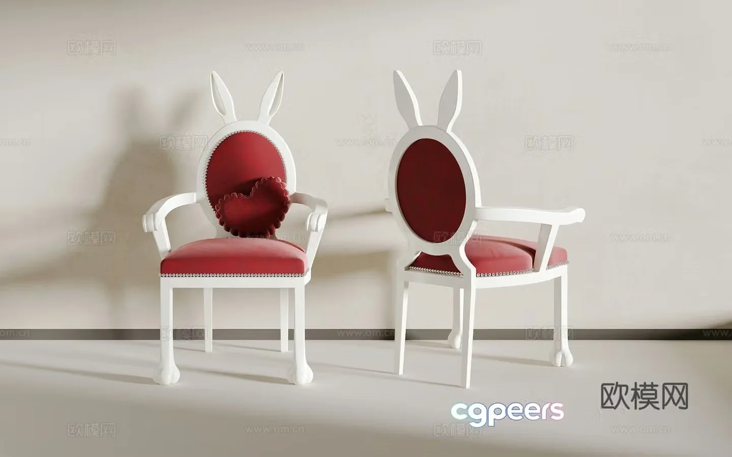 European single chair 3D model