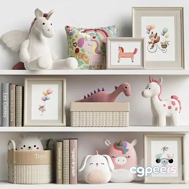 3ds Max Free – Kids Room Decor 84
