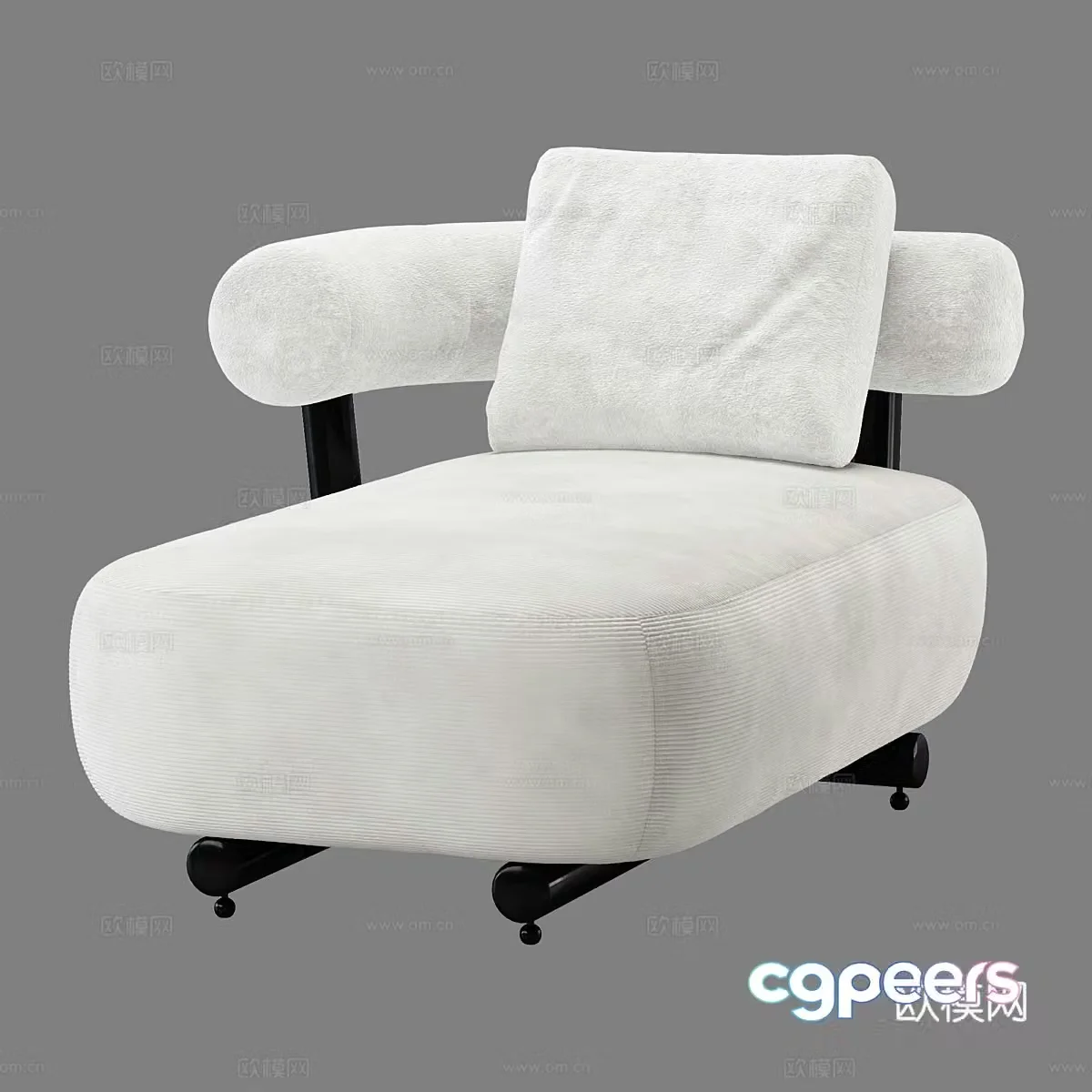 Single sofa leisure sofa 3d model