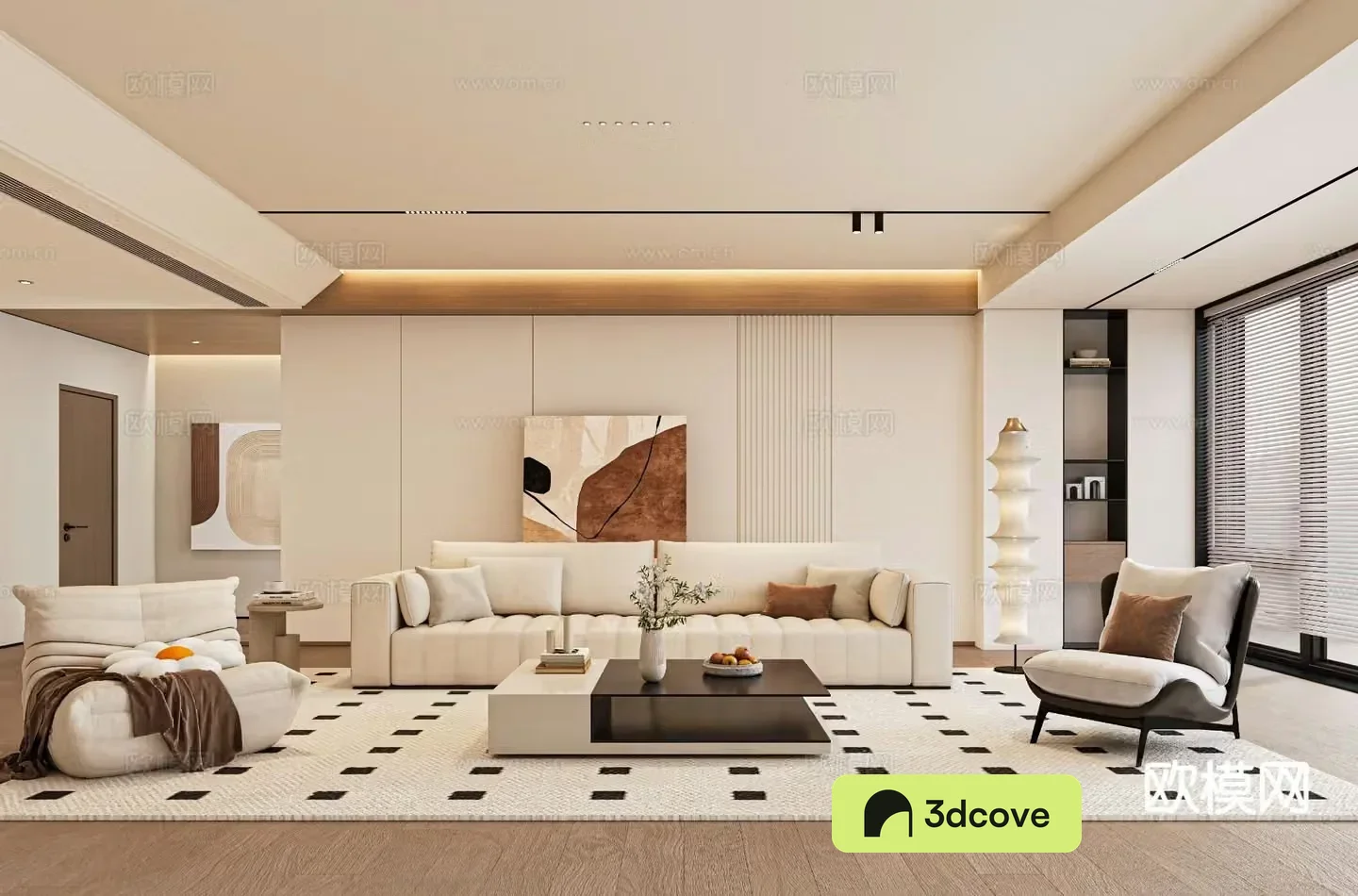 Cream style living room