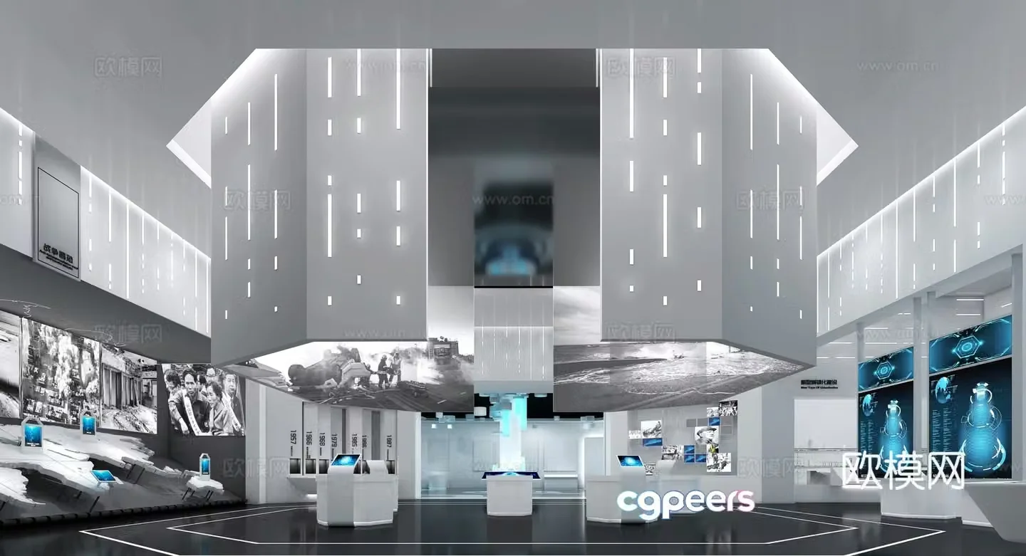 Technology exhibition hall exhibition hall exhibition 3d model