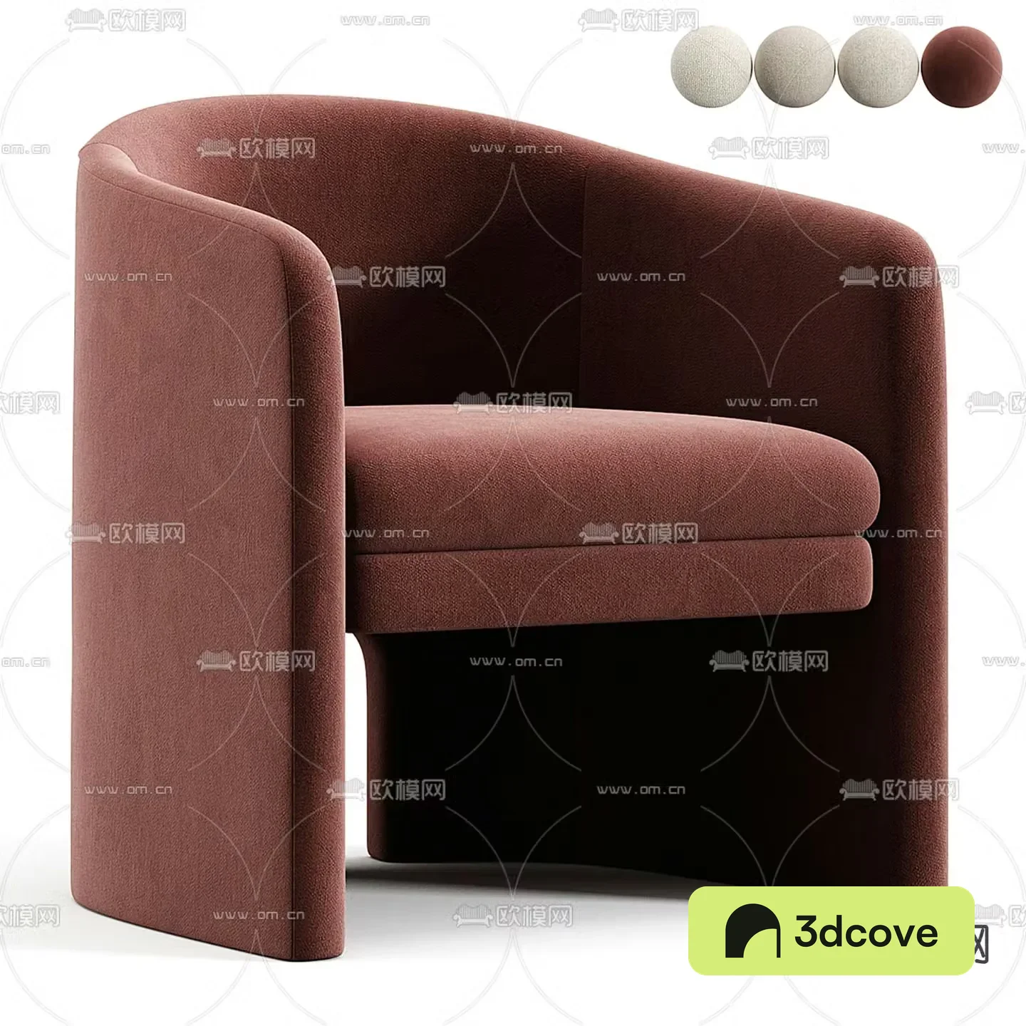 Westwing red lounge chair