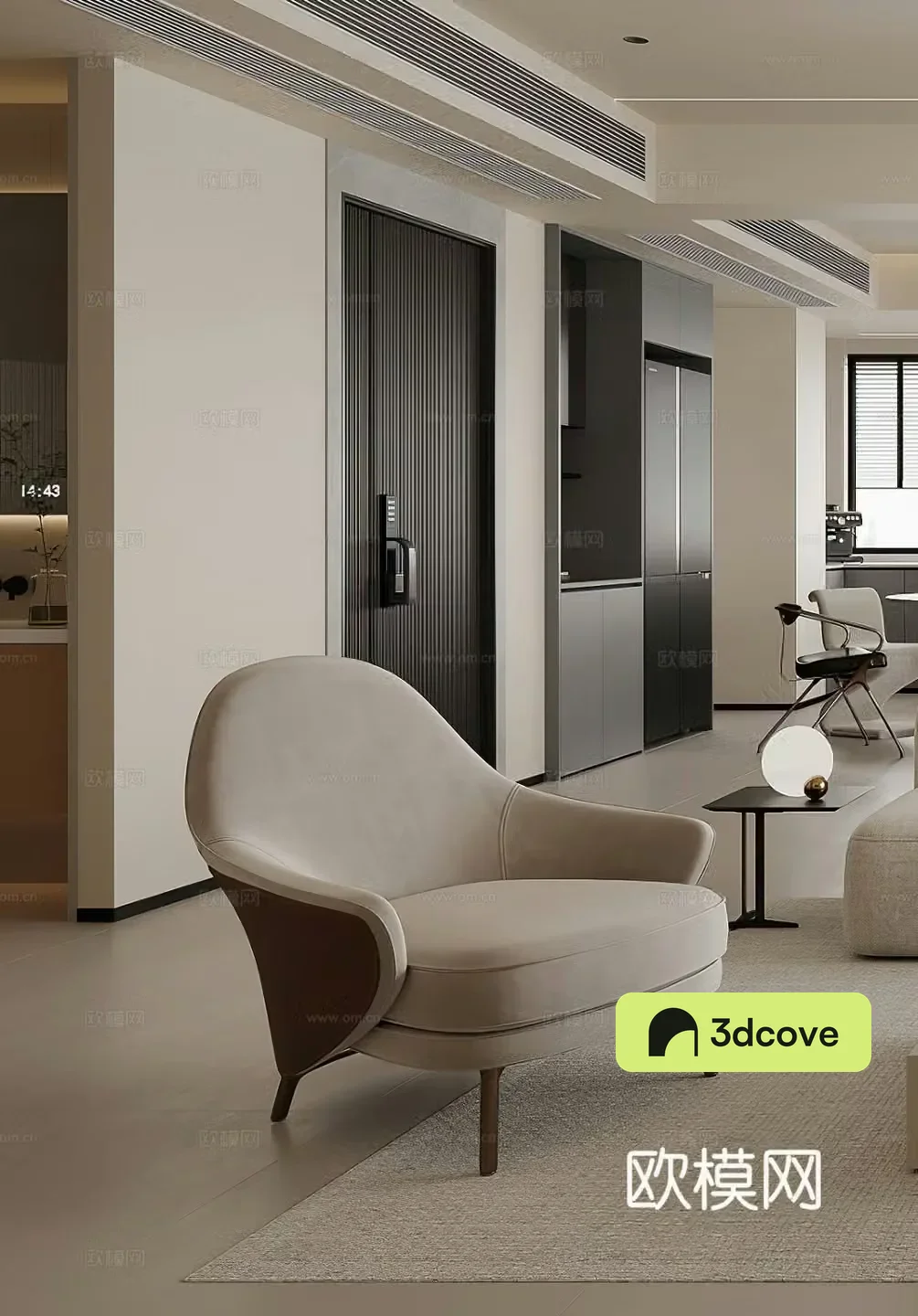 Modern leisure chair side table corner table coffee table entrance door simple G663
