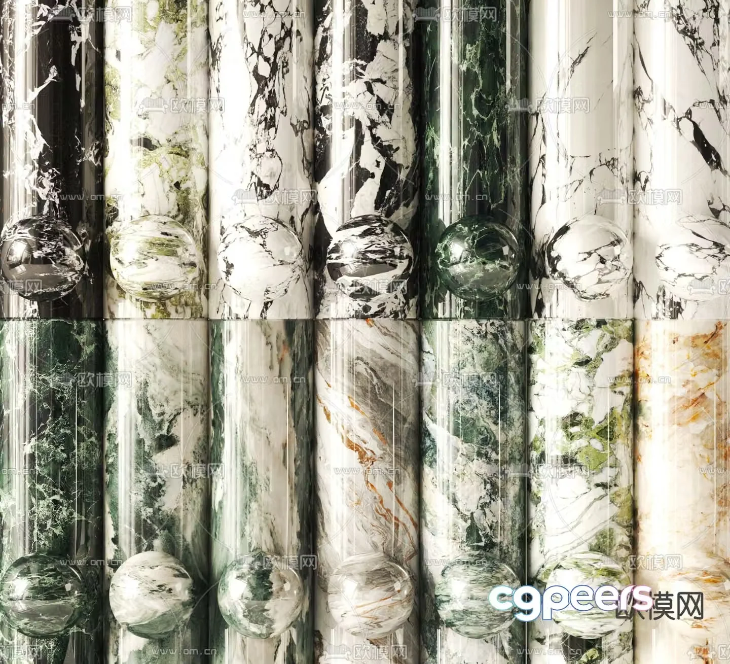 Paving stone marble 3d model
