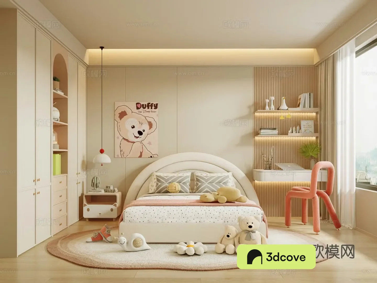 Modern Cream Home Bedroom Children’s Room