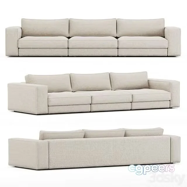 3ds Max Free – Sofa Noora 3 modules by Bolia