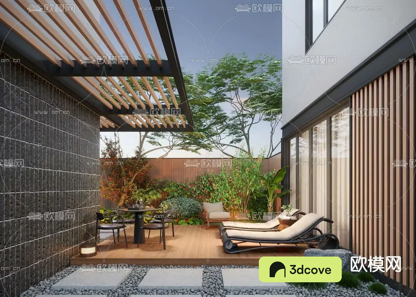 Home courtyard villa courtyard