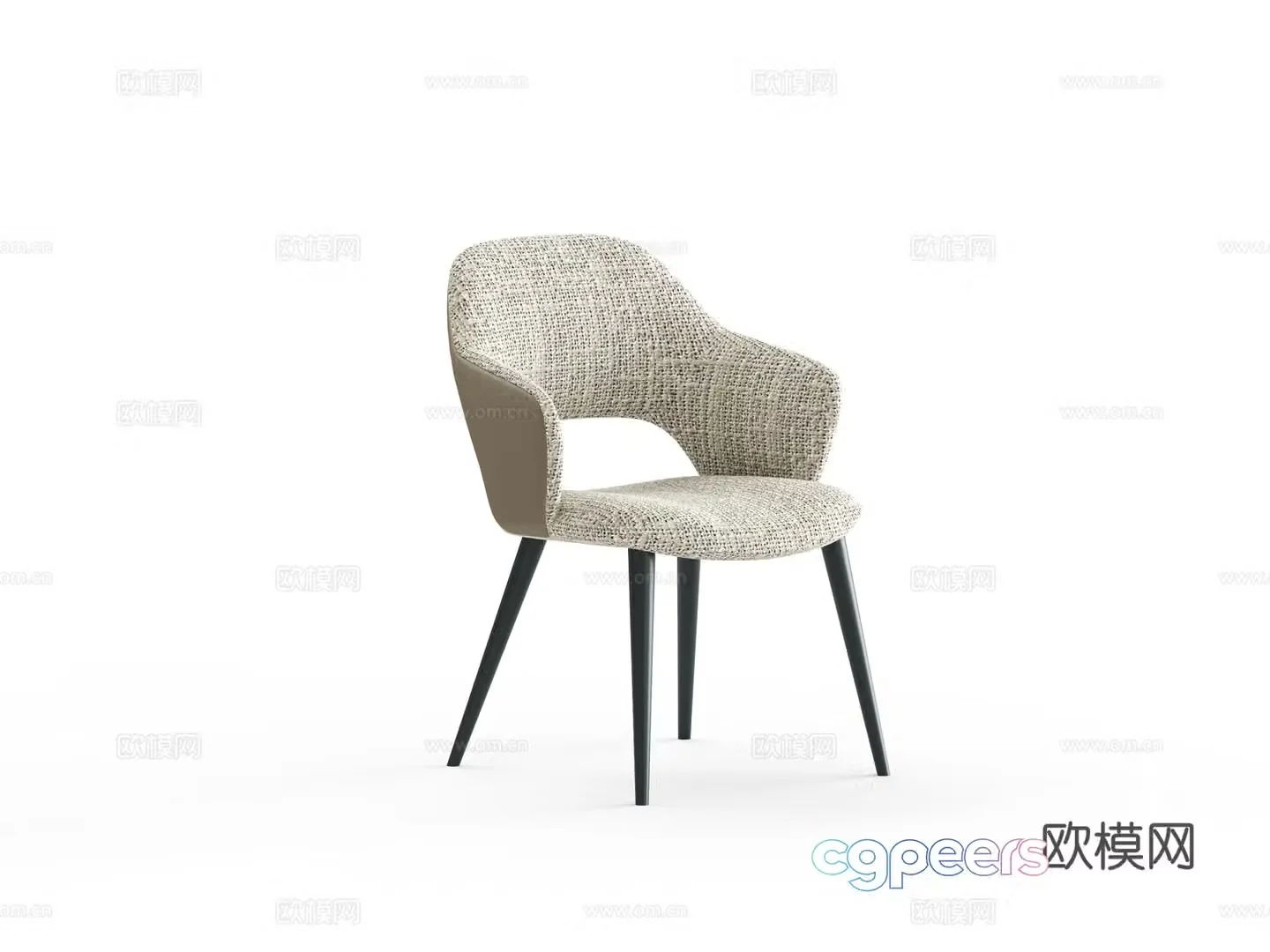Single chair leisure chair 3d model