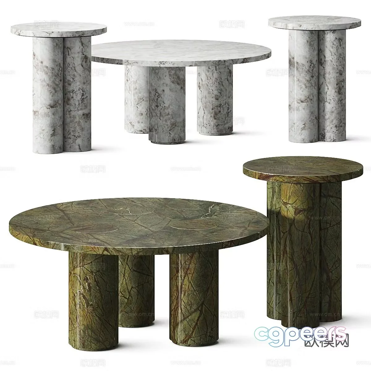 Modern Italian light luxury Soho Home Tisbury coffee table 3D model