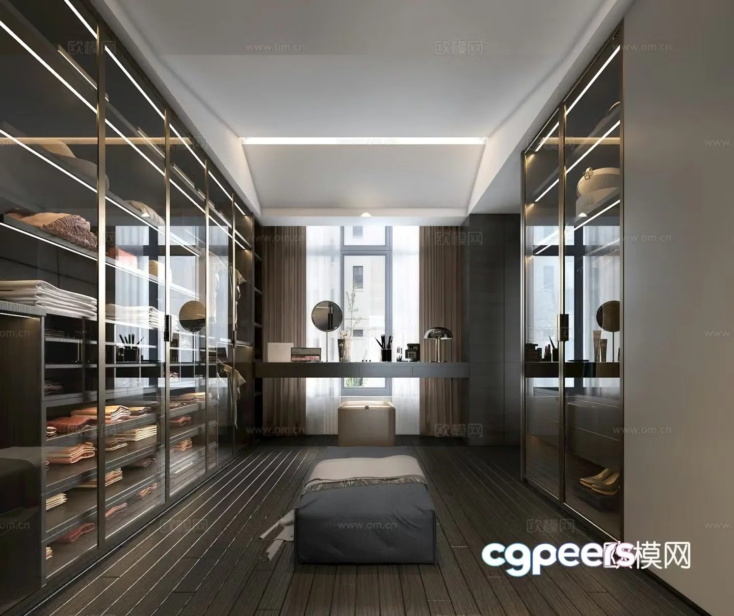 Modern cloakroom 3d model