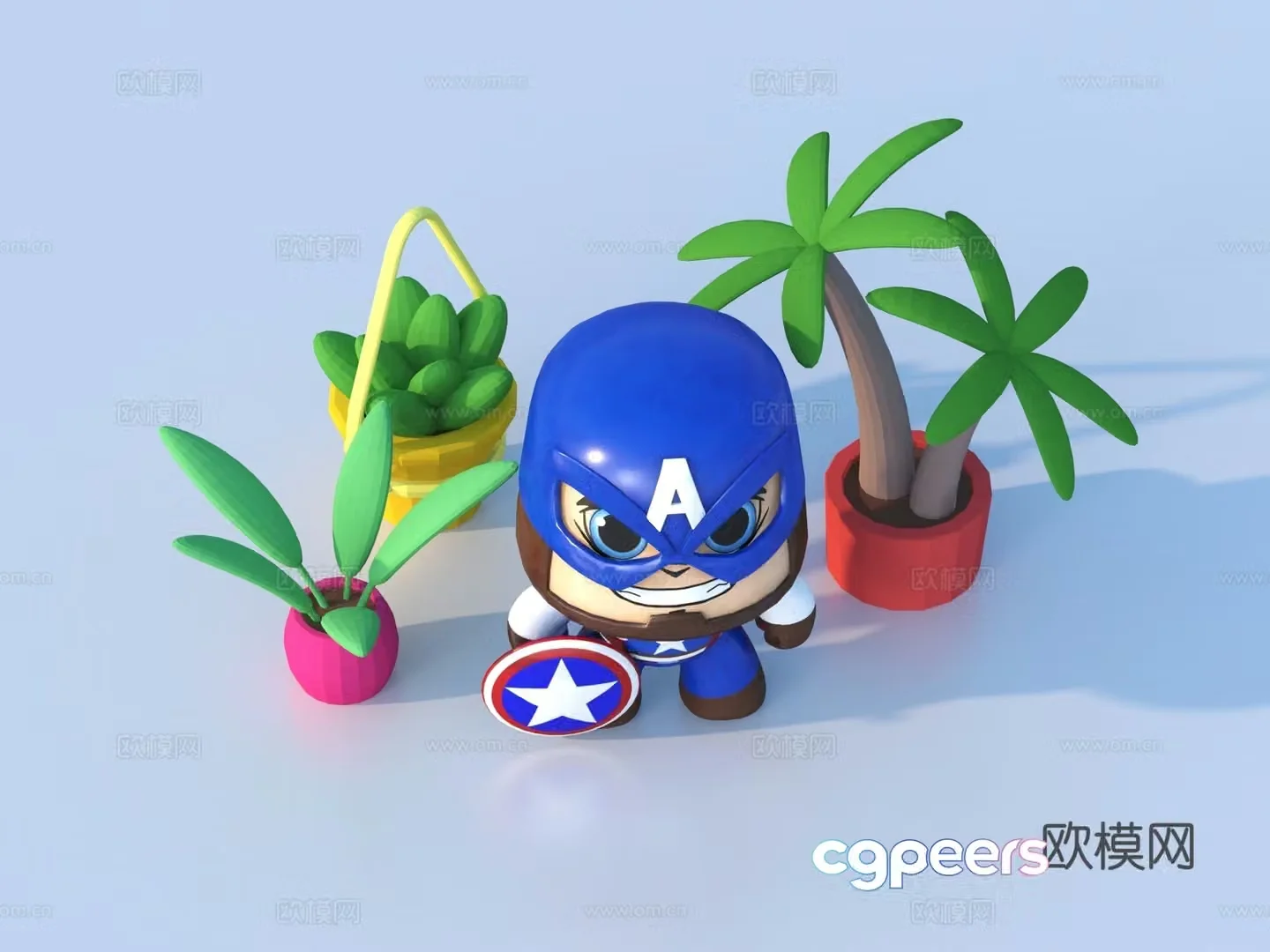 Cartoon Toy Children’s Toy Figure 3D Model