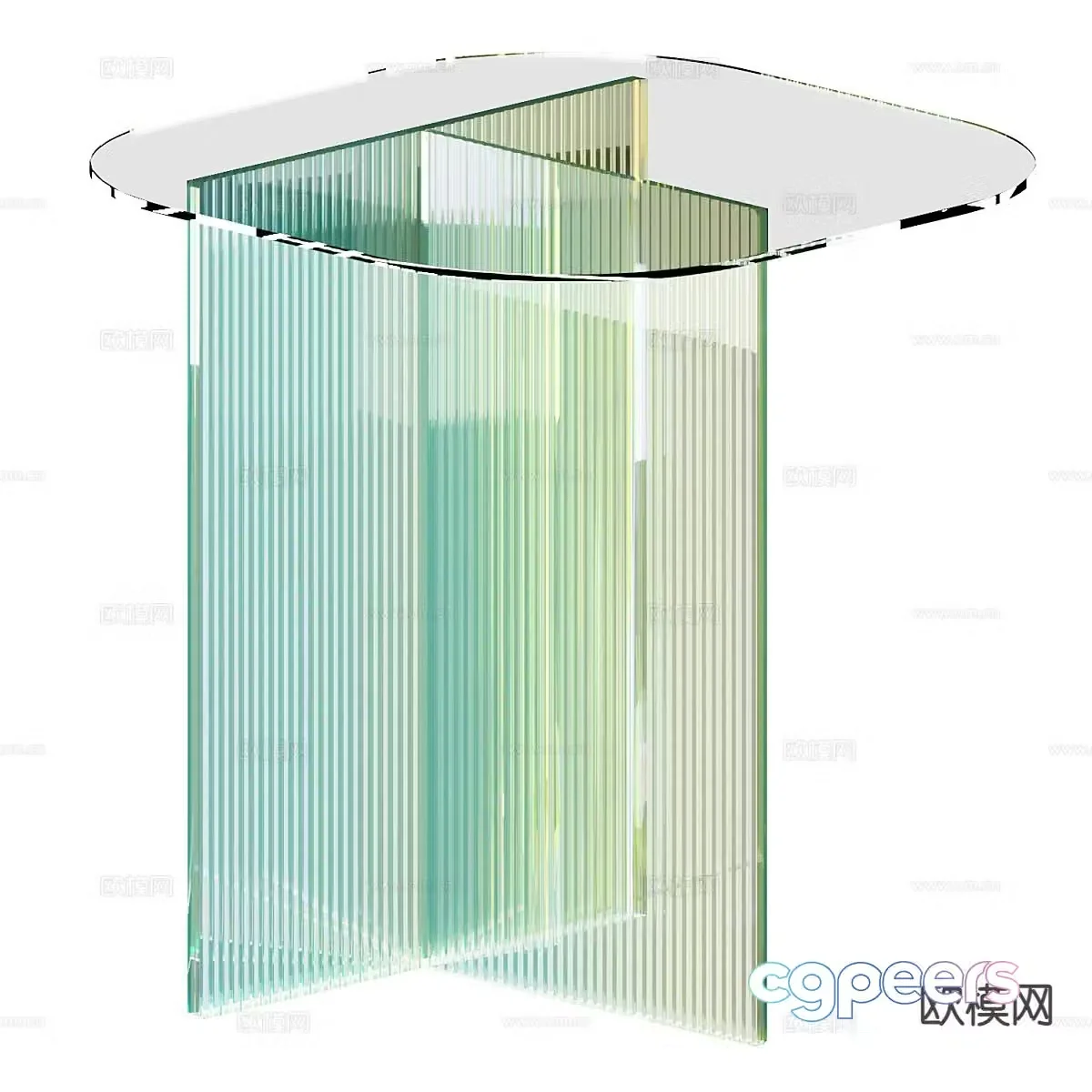Acrylic side table corner table table table 3D model