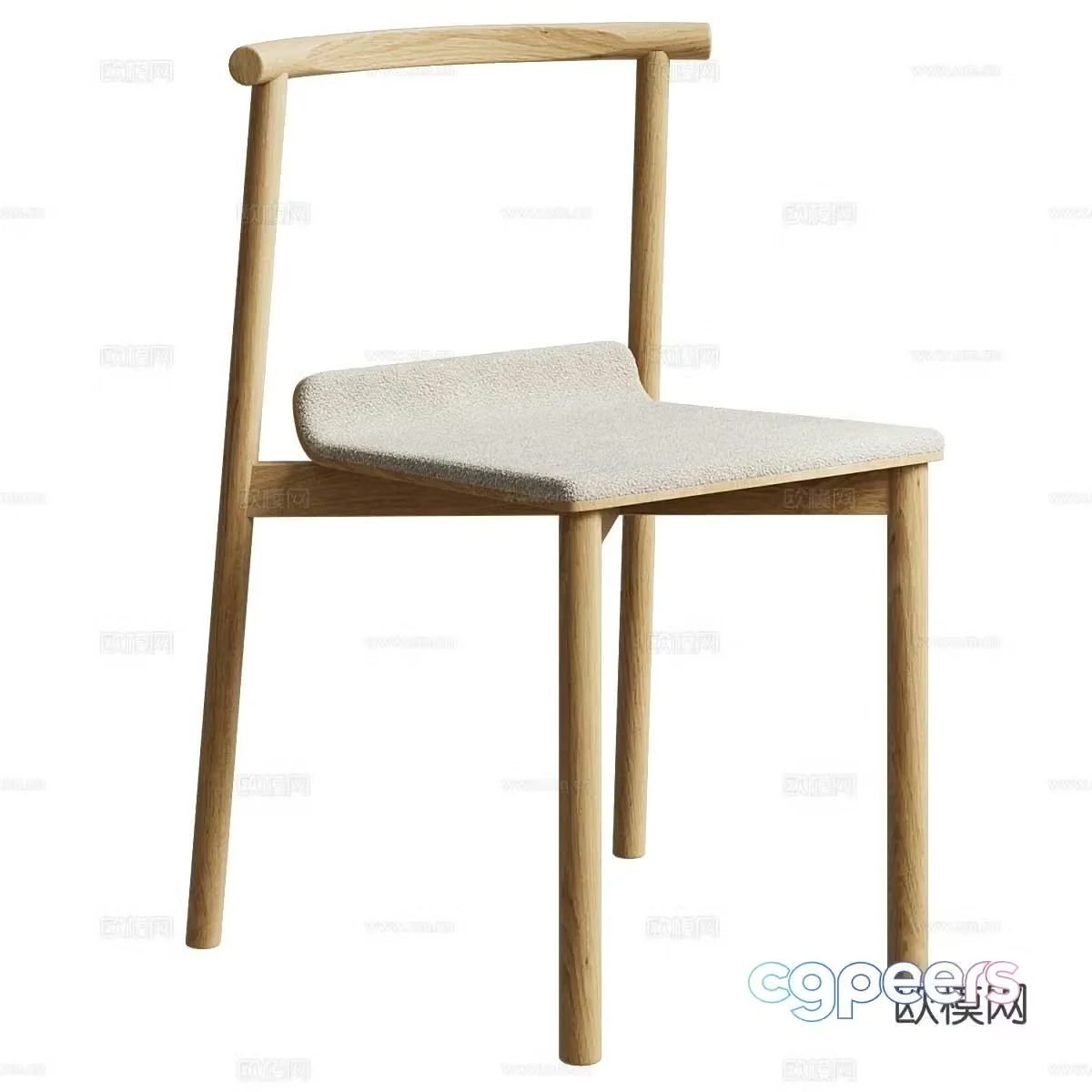 New Chinese Wox single chair 3d model