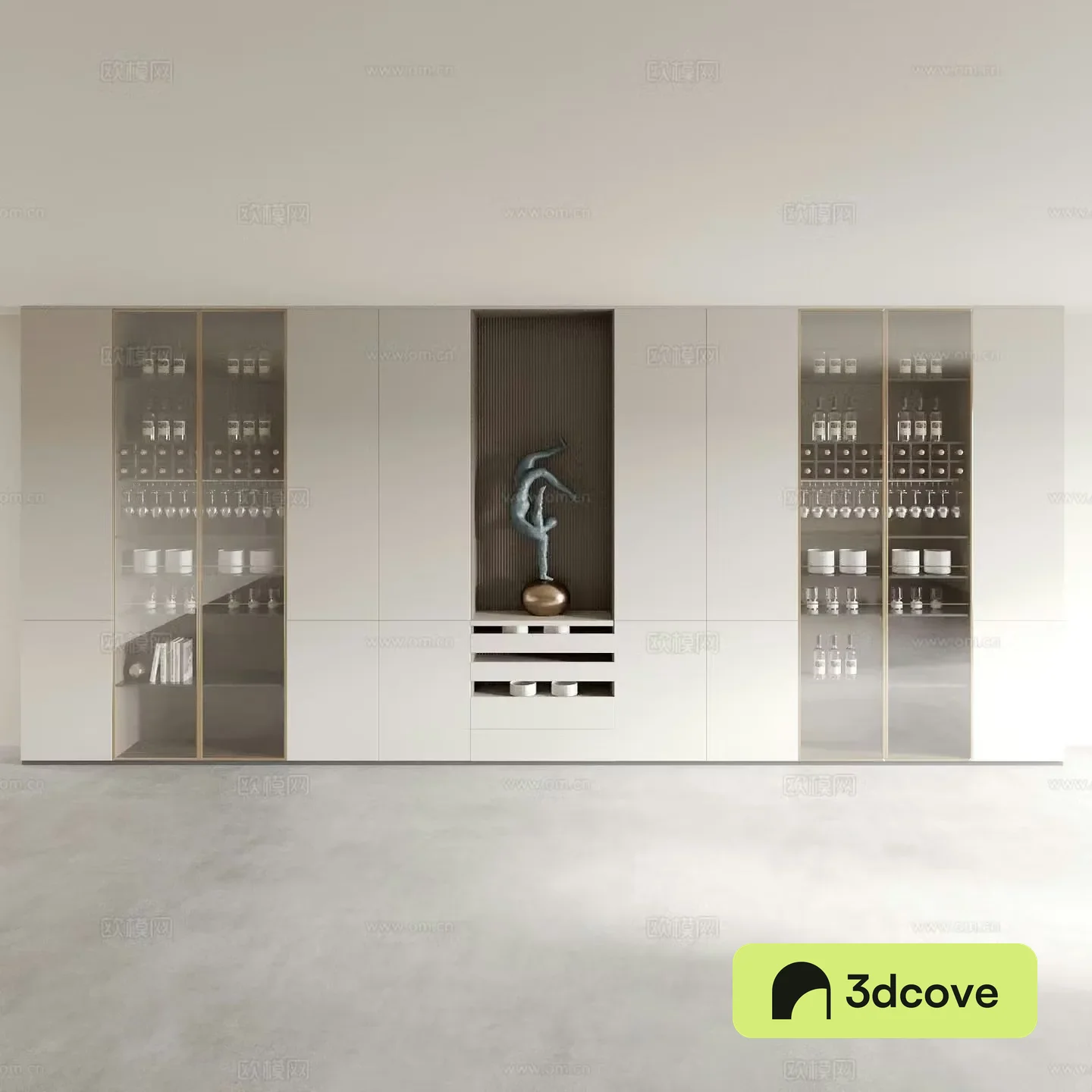 Modern wine cabinet sideboard