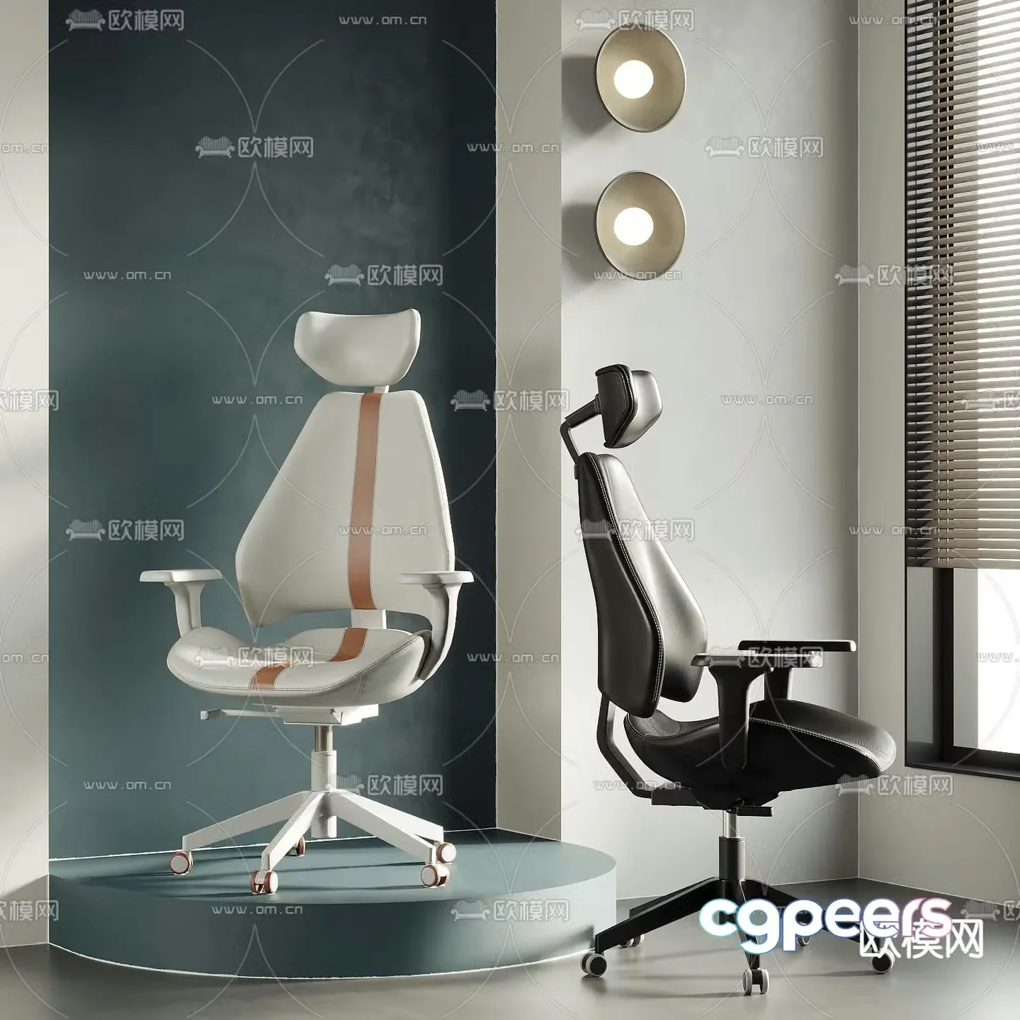 Office chair staff chair executive chair 3d model