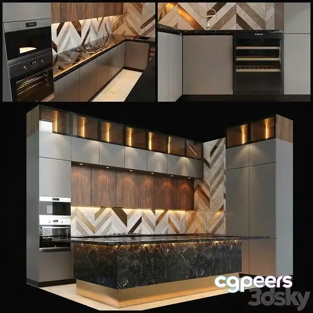 3ds Max Free – Kitchen 002