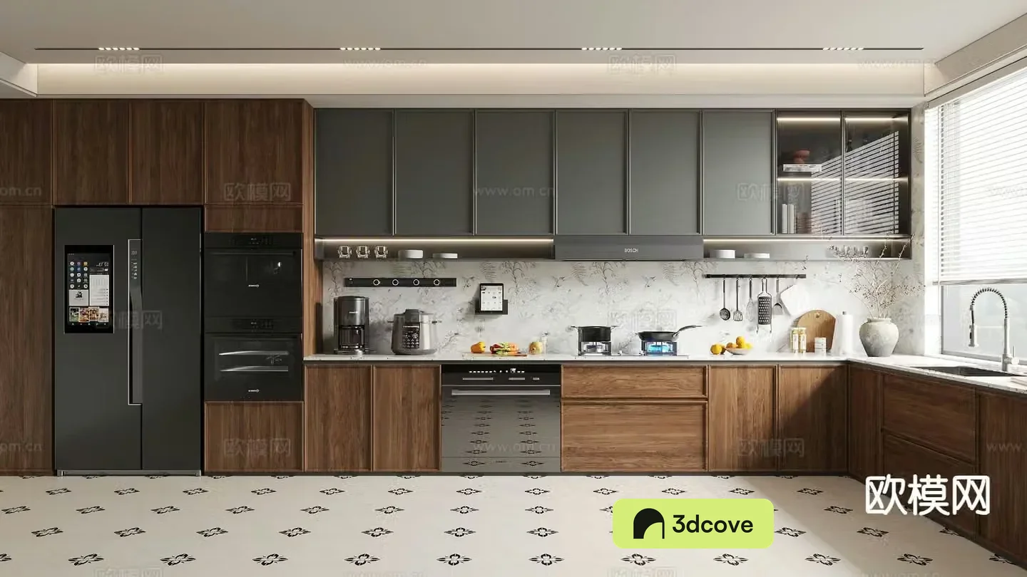 French retro kitchen