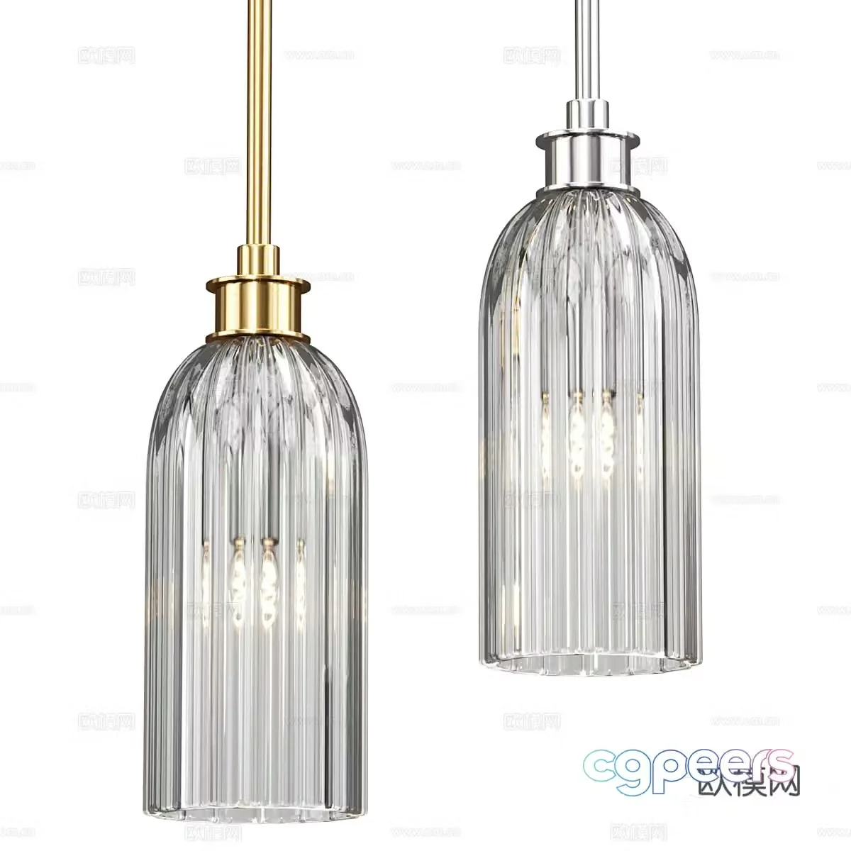 Modern Italian Assalea Visual Comfort Chandelier 3d Model
