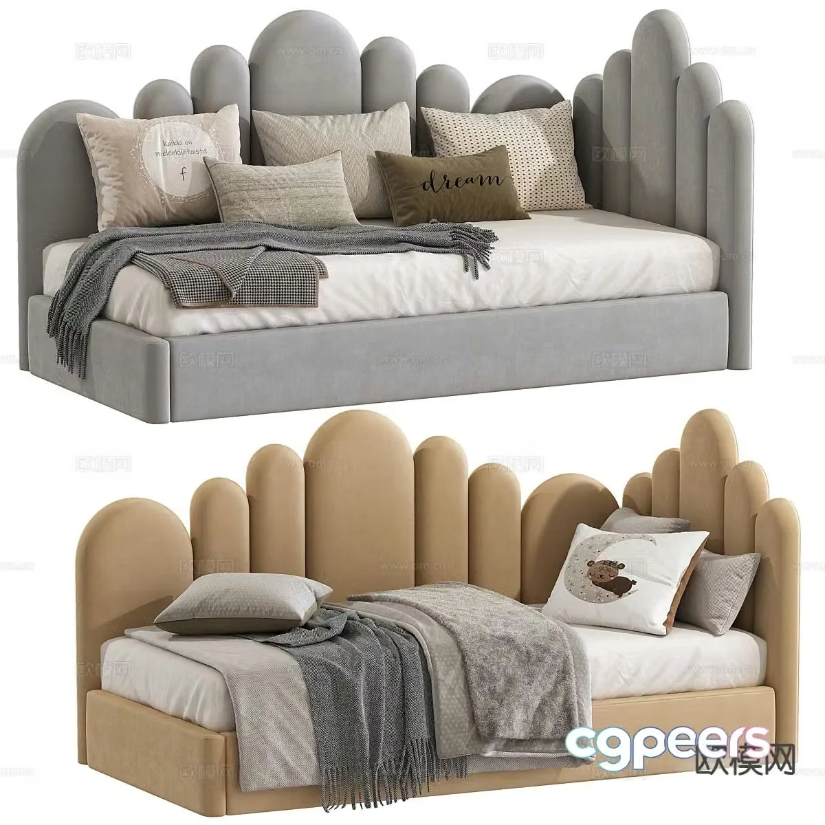 Modern sofa bed 3d model