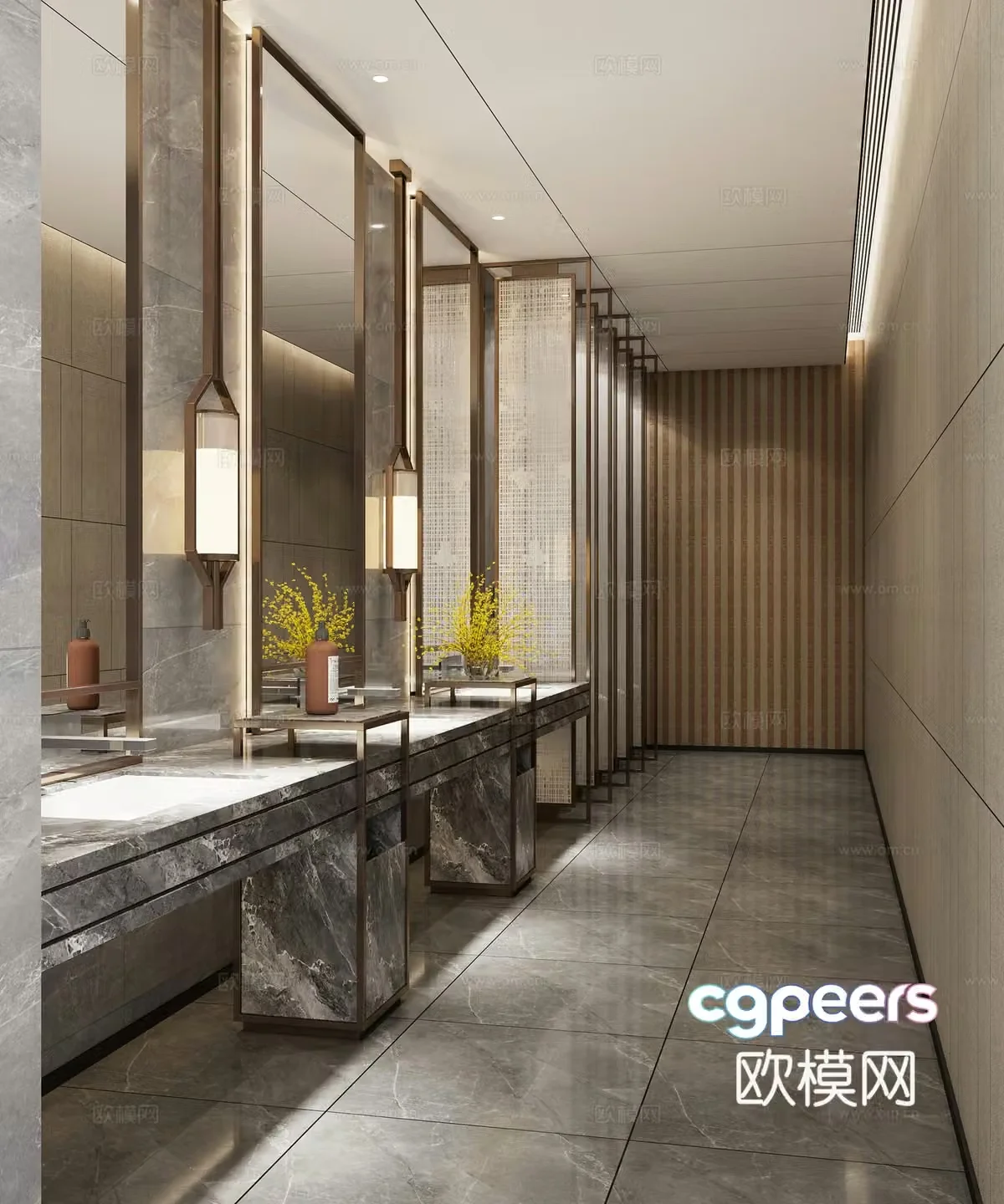 Modern bathroom 3d model