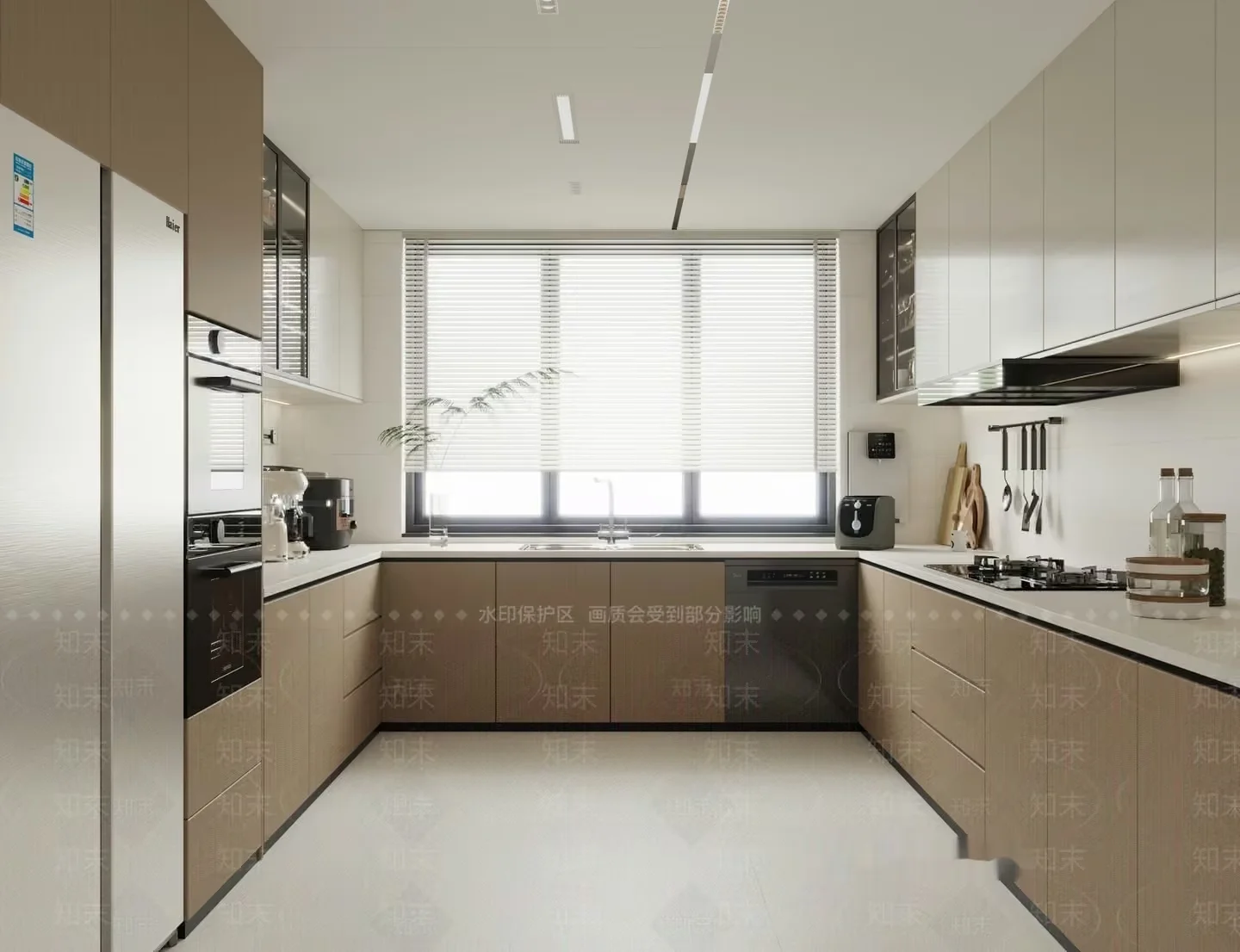 Modern Kitchen 3D Model – 18373 – VRAY Render