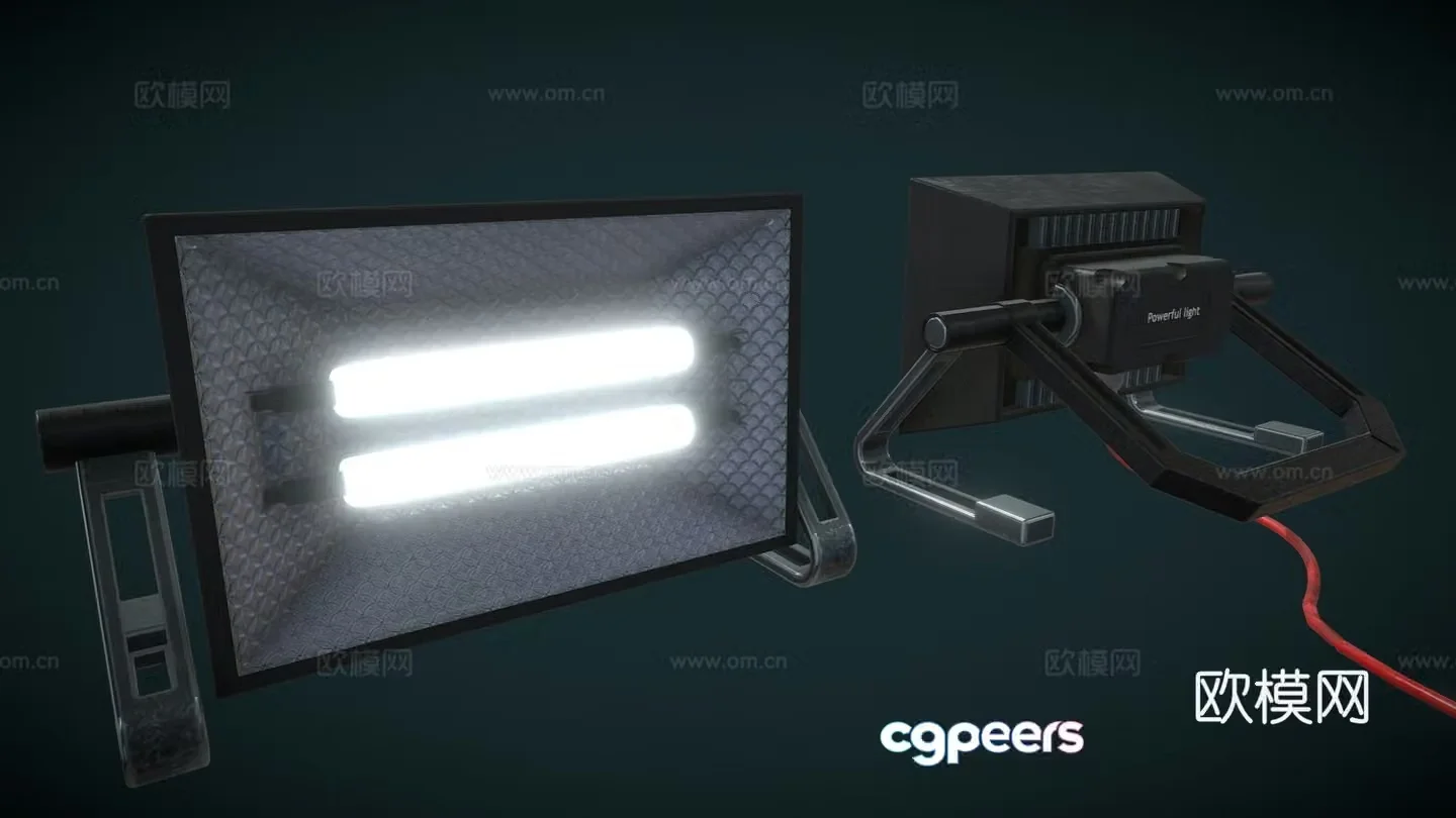 Fluorescent lights Photography lights Fill lights Film and television fixtures 3D model