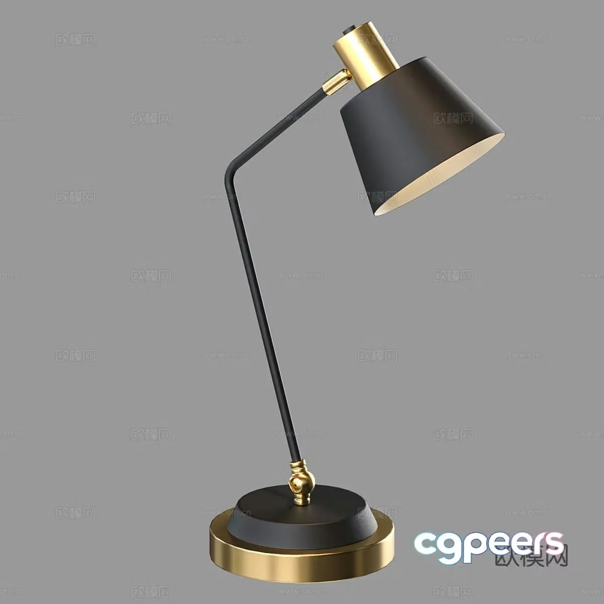 Light luxury desk lamp reading desk lamp 3d model