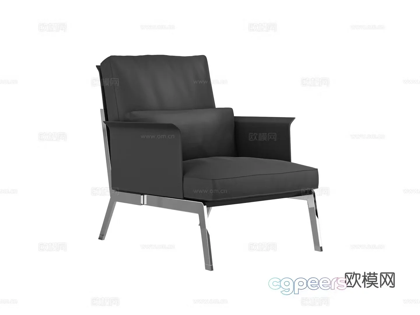 Modern chair leisure chair 3d model