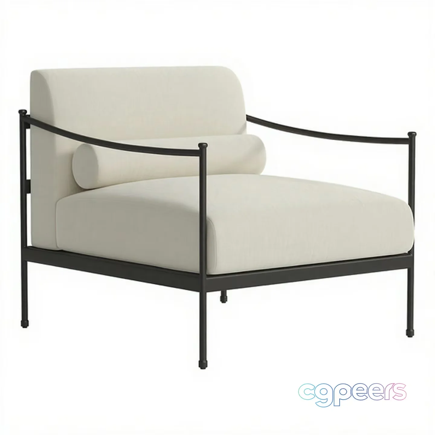 Modern Metal Chair 3D Model – 5889 – CORONA Render