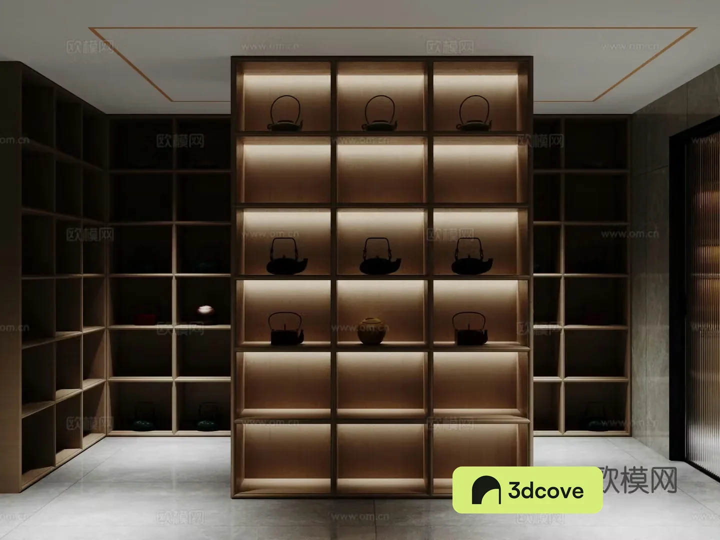 Modern storage room display rack