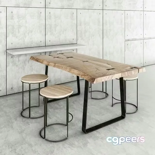 3ds Max Free – Concrete & wood