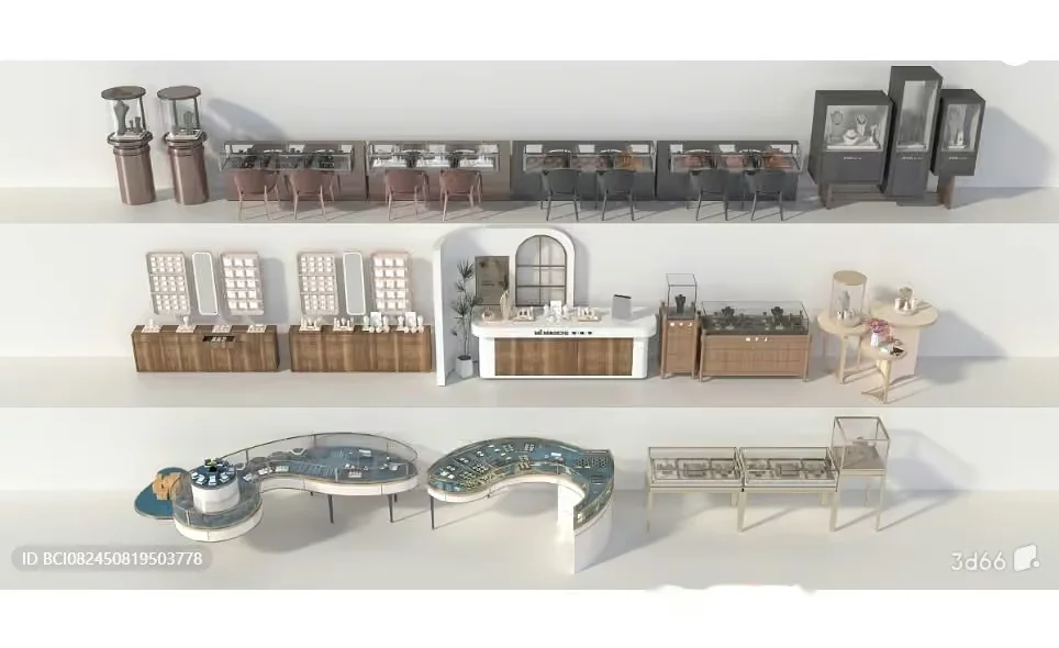 Modern Jewelry Store 3D Model – 9455 – VRAY Render