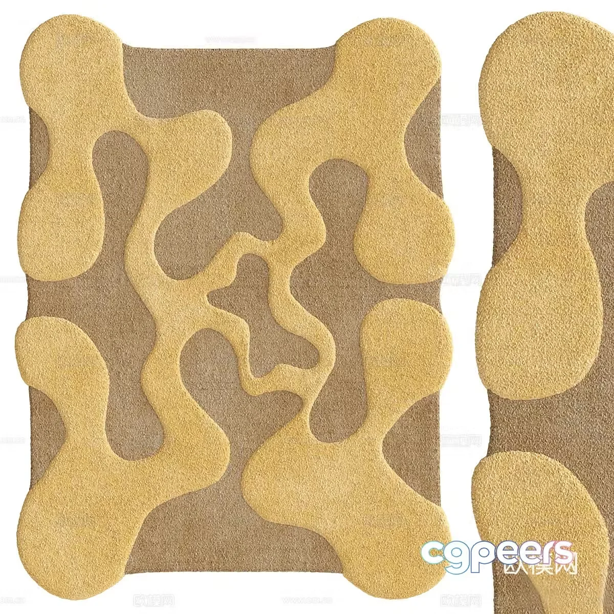 Square carpet 3d model