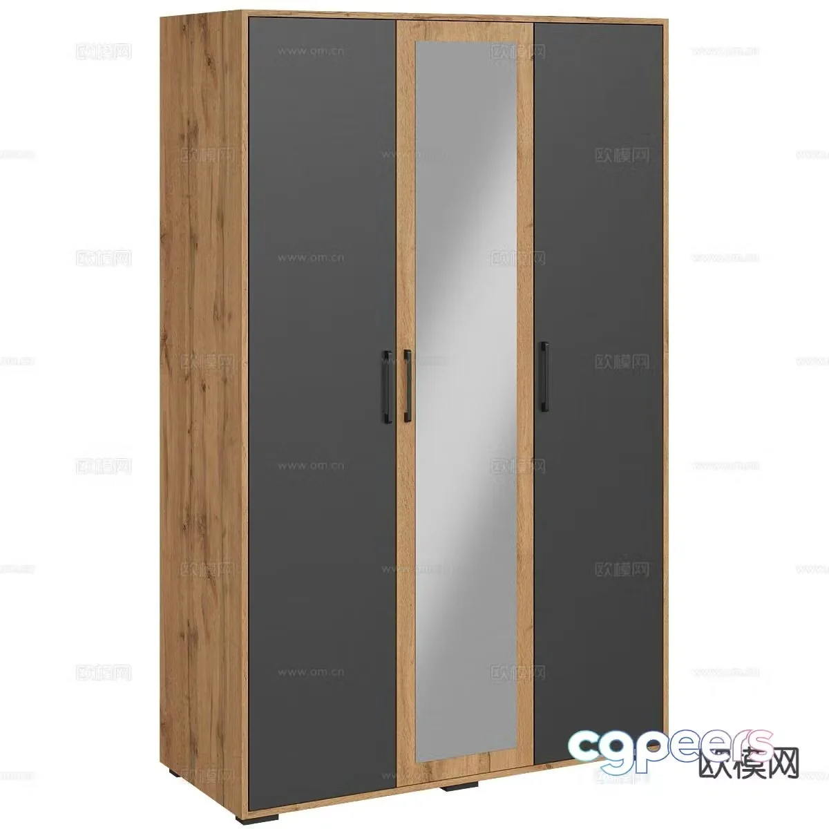 Nordic simple wardrobe 3d model