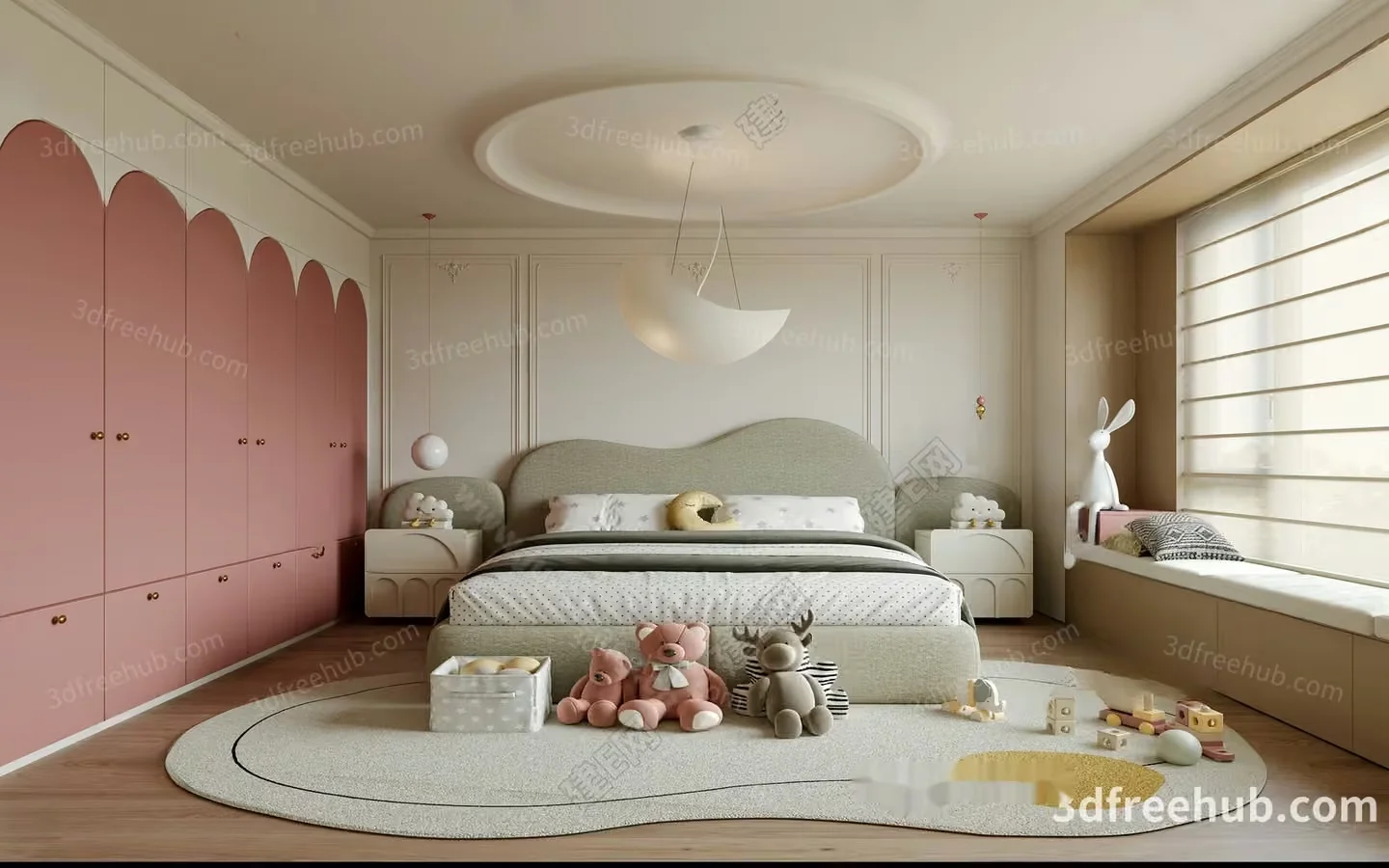 Cozy Children’S Bedroom 3D Model – 18591 – VRAY Render