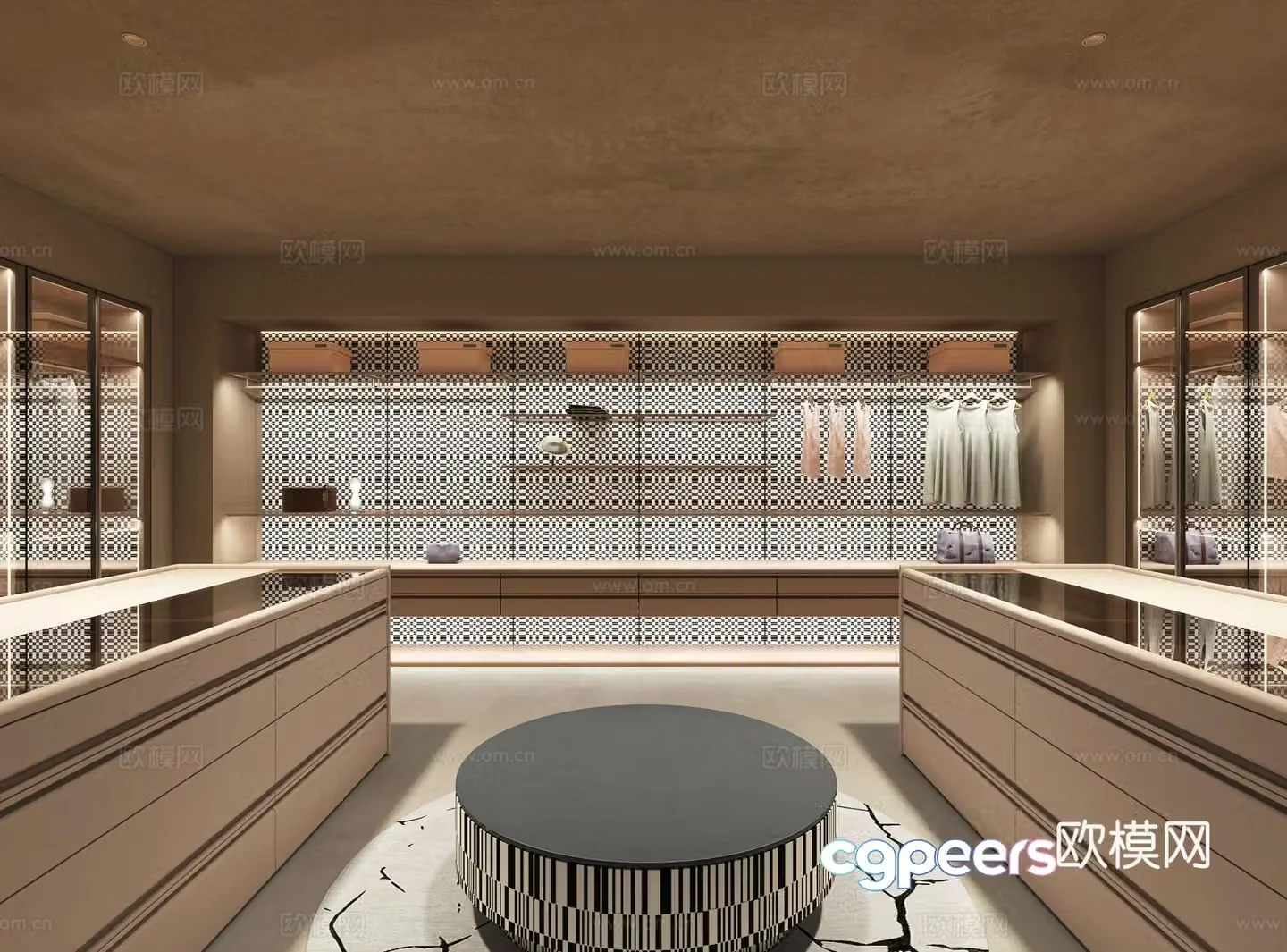 Modern cloakroom 3d model