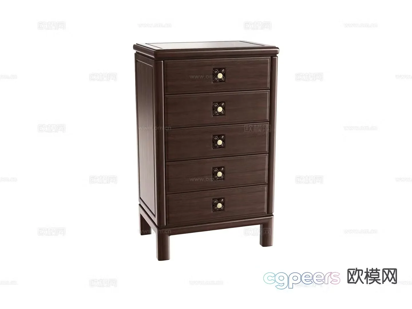 New Chinese style chest 3d model