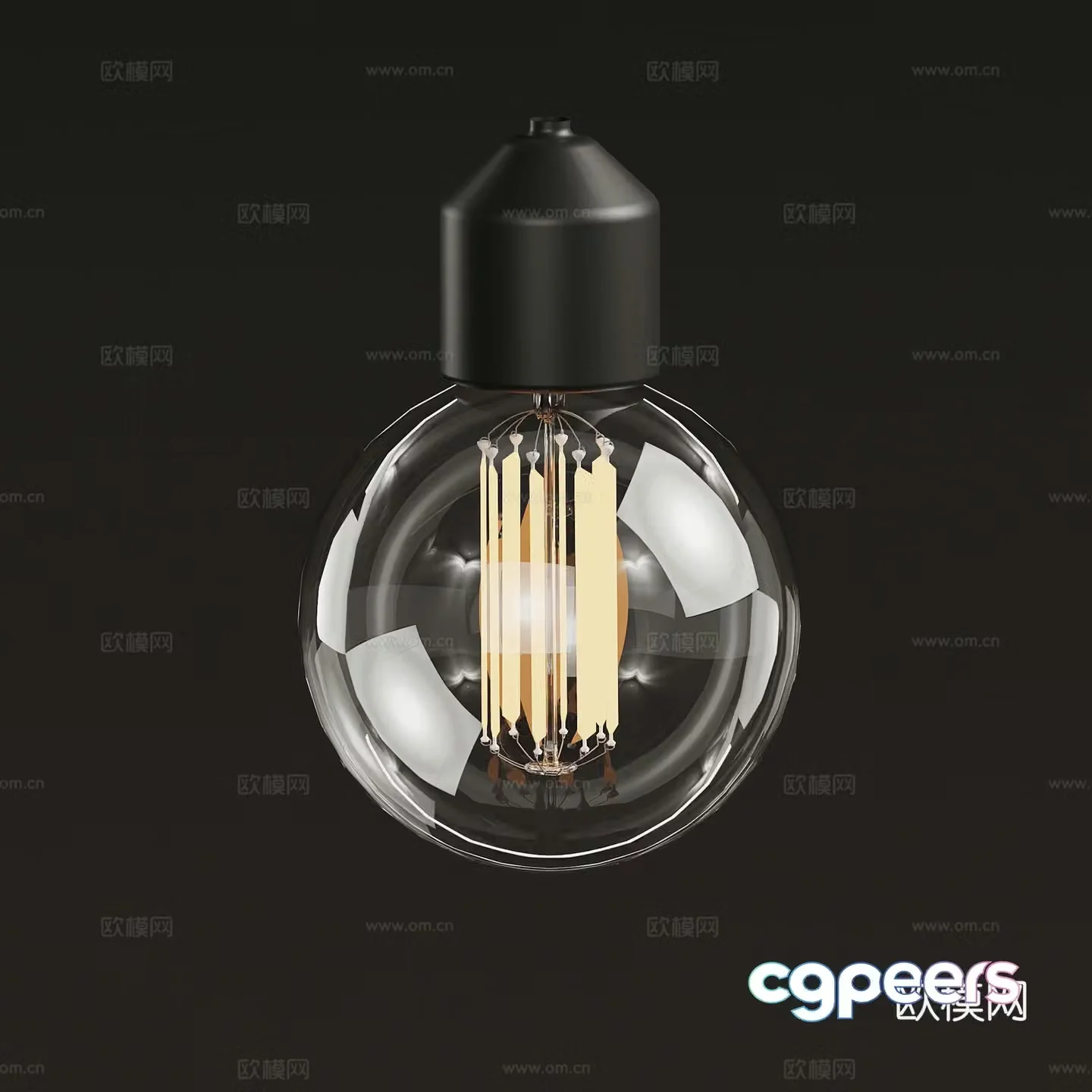 Light bulb Modern light bulb Glowing 3d model