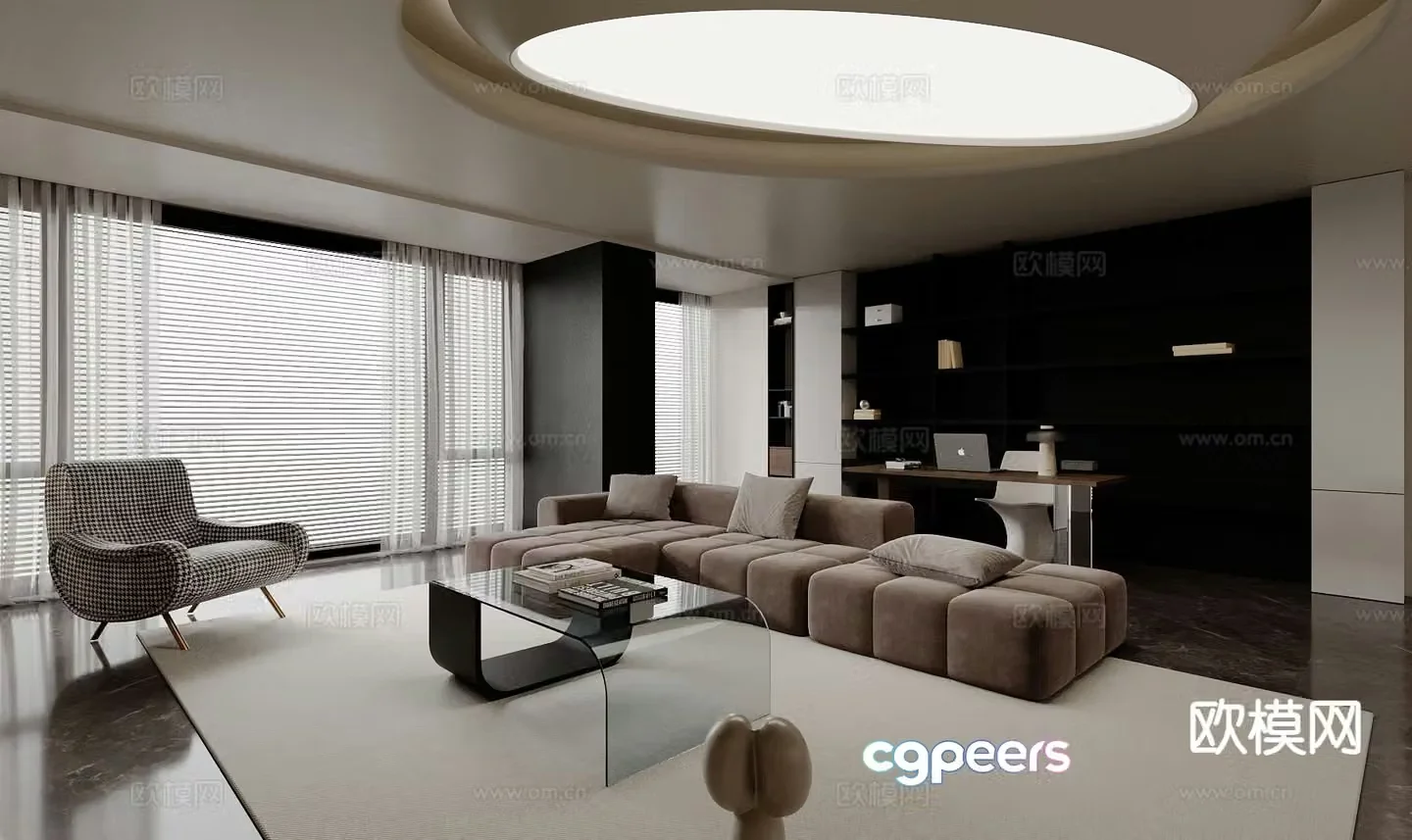 Italian living room 3d model