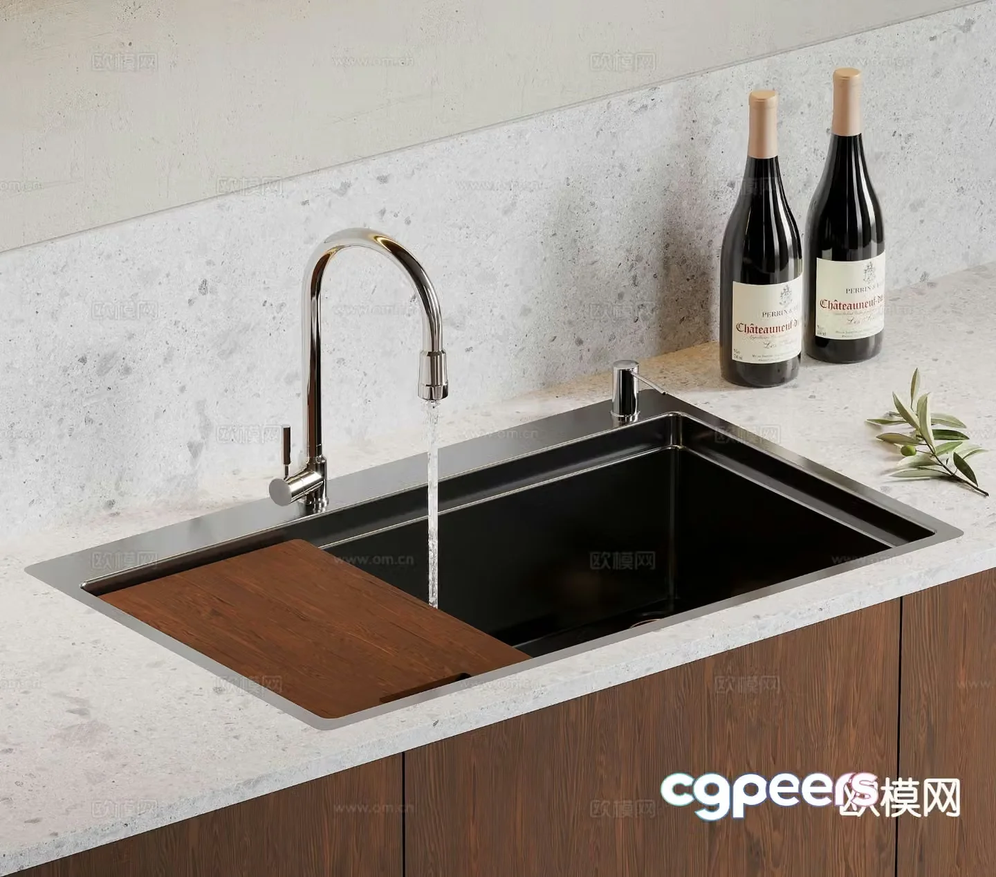 kitchen supplies sink sink 3d model
