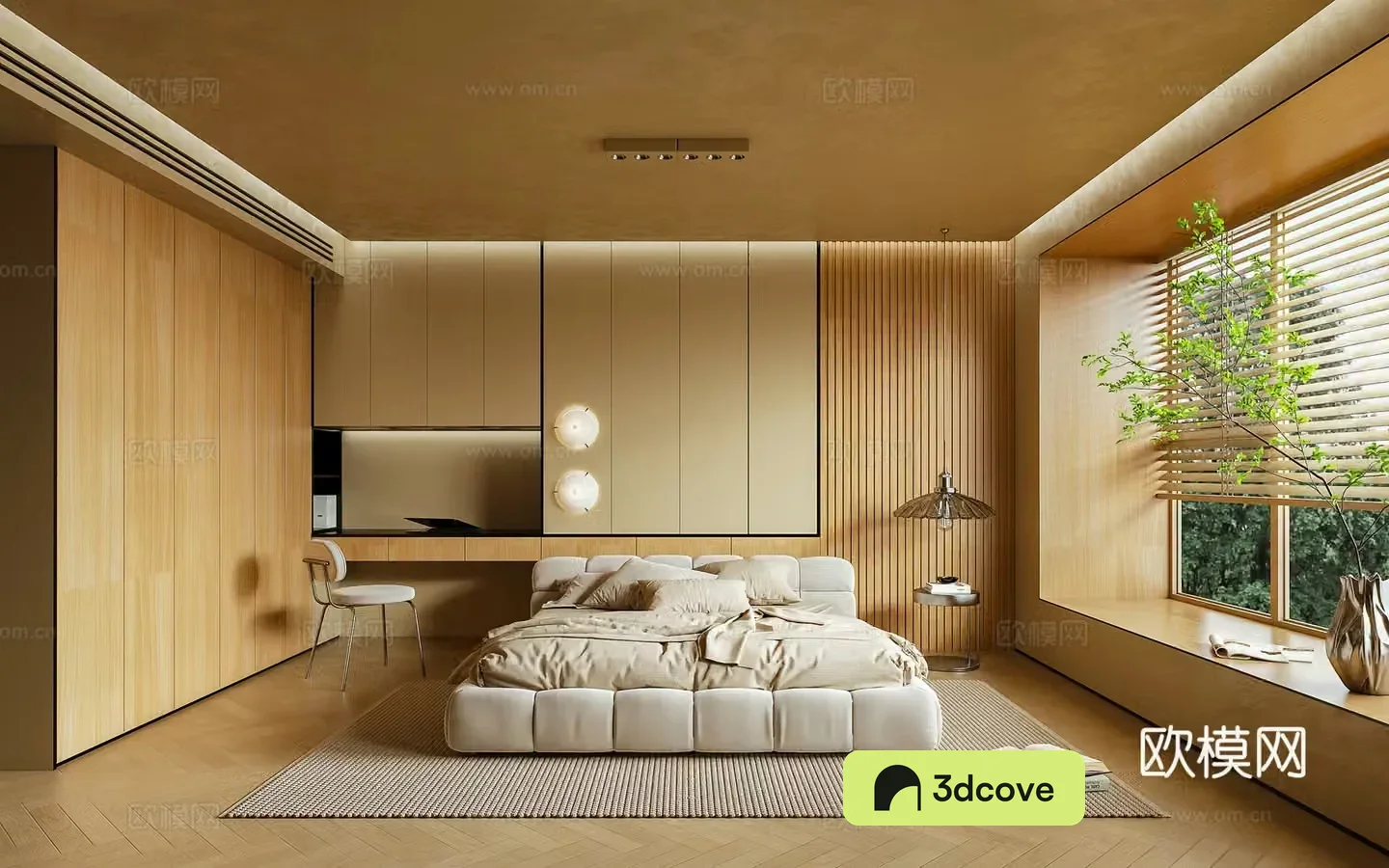 Log wind bedroom